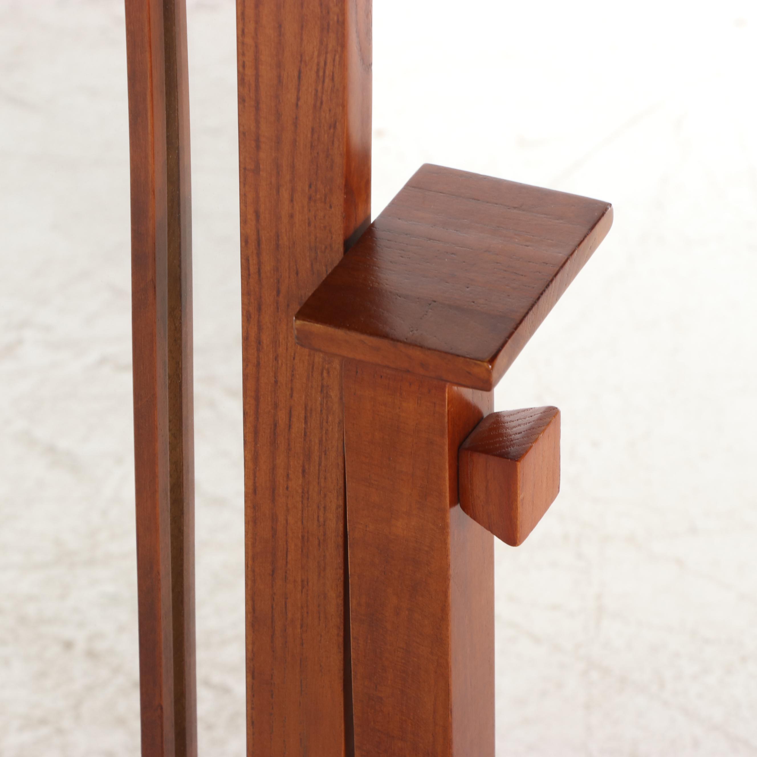 Powell Arts and Crafts Style Oak Cheval Mirror