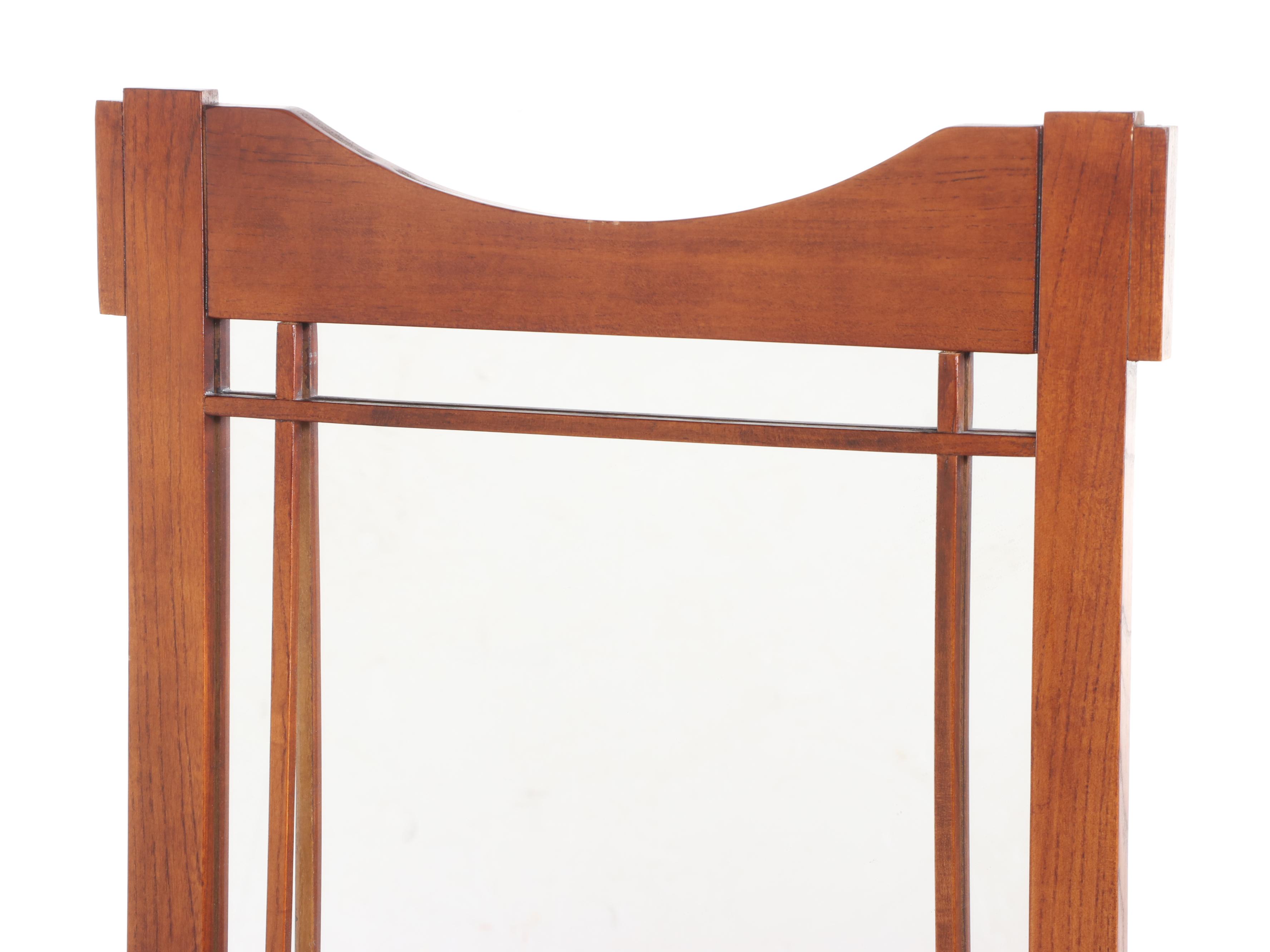Powell Arts and Crafts Style Oak Cheval Mirror