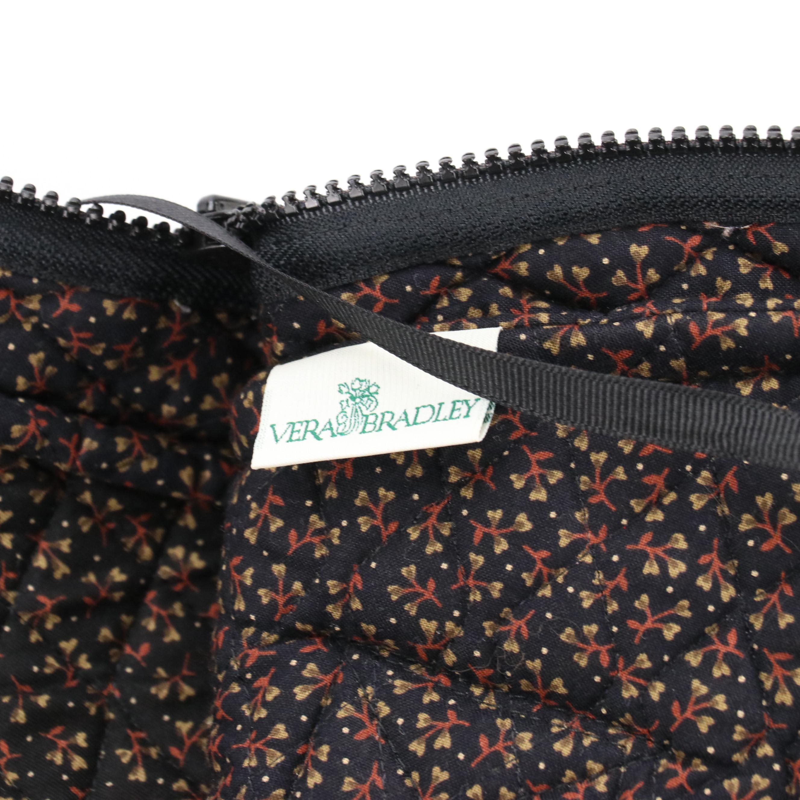 Vera Bradley Garment Bag, Travel Bag & Zip Pouch in Black Walnut Pattern