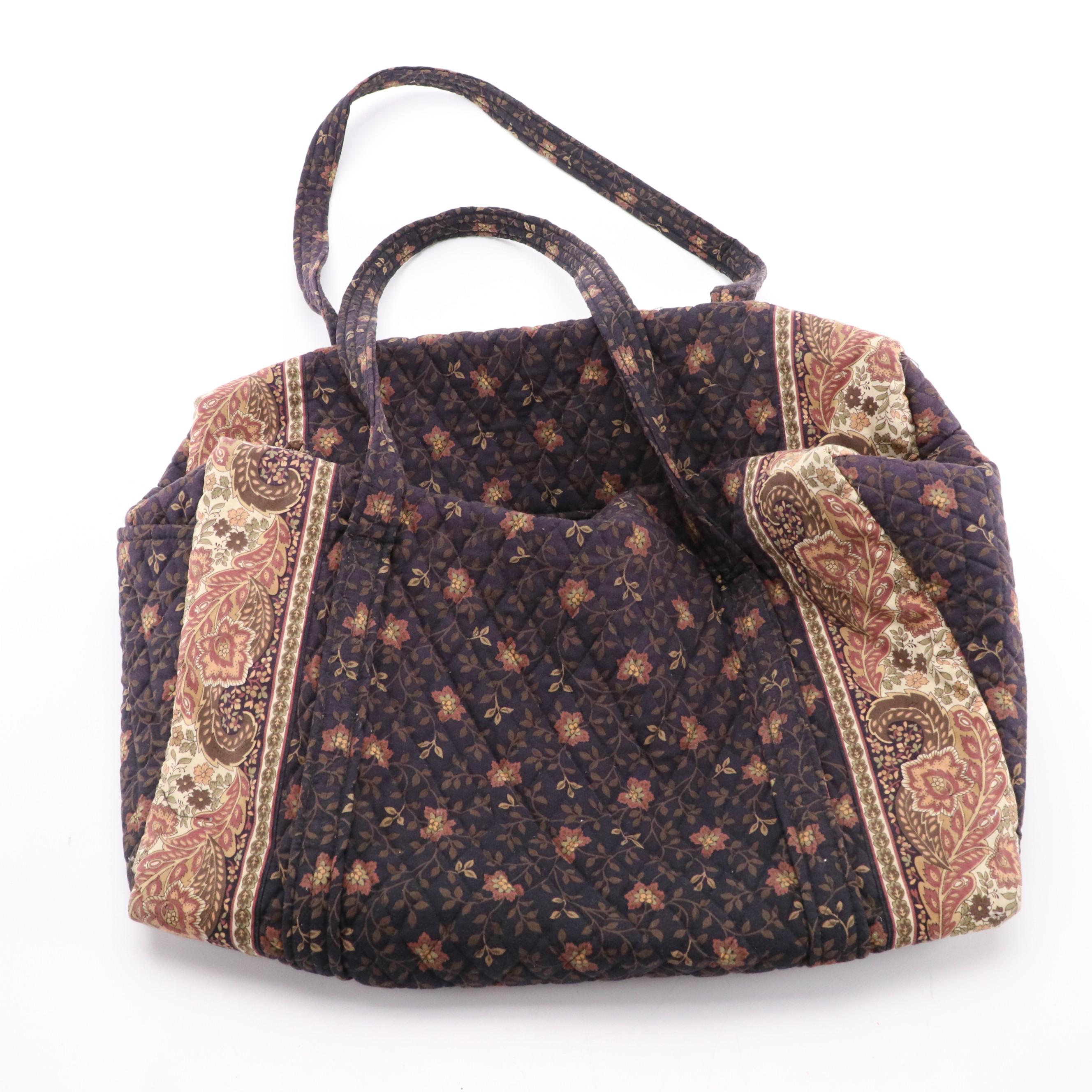 Vera Bradley Garment Bag, Travel Bag & Zip Pouch in Black Walnut Pattern