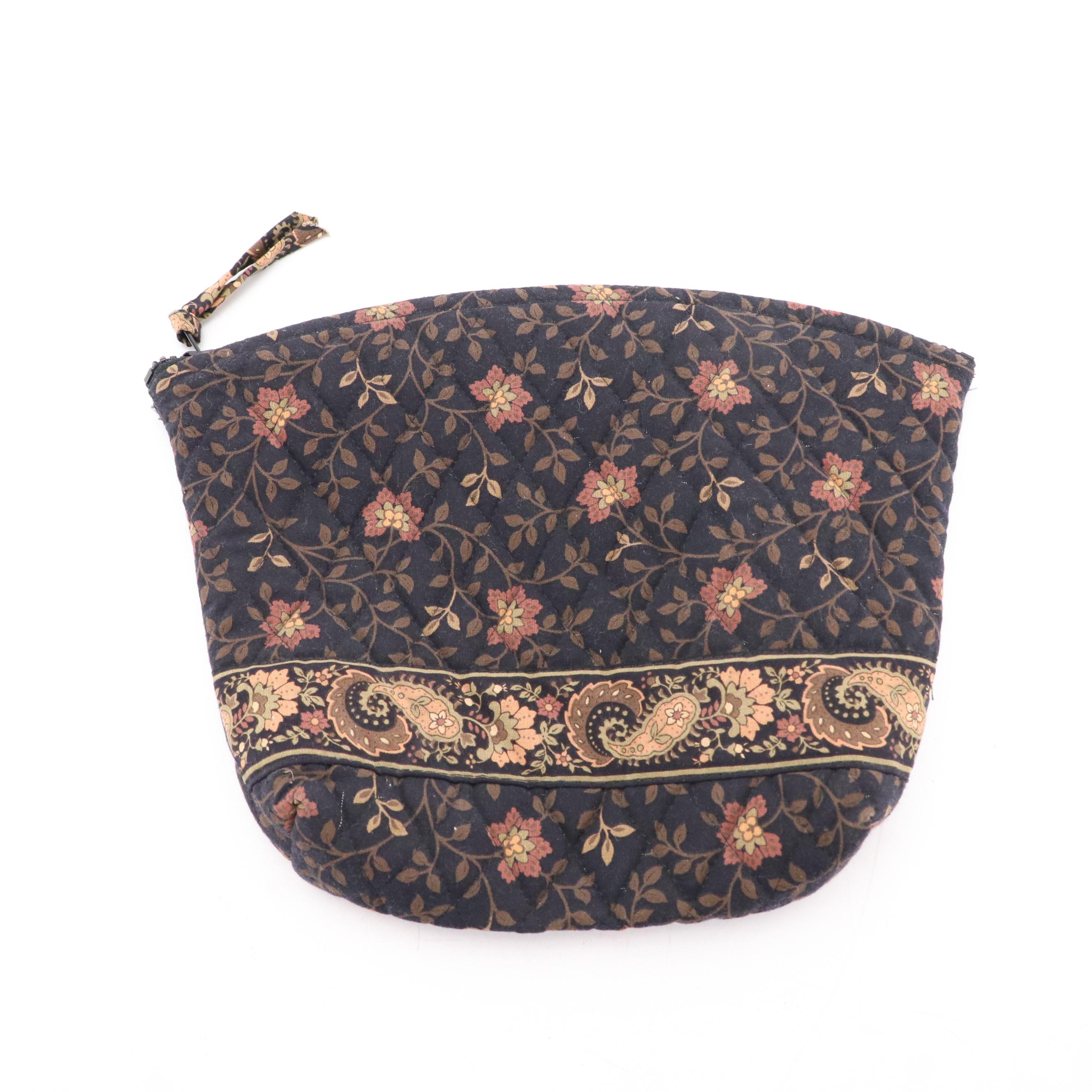 Vera Bradley Garment Bag, Travel Bag & Zip Pouch in Black Walnut Pattern