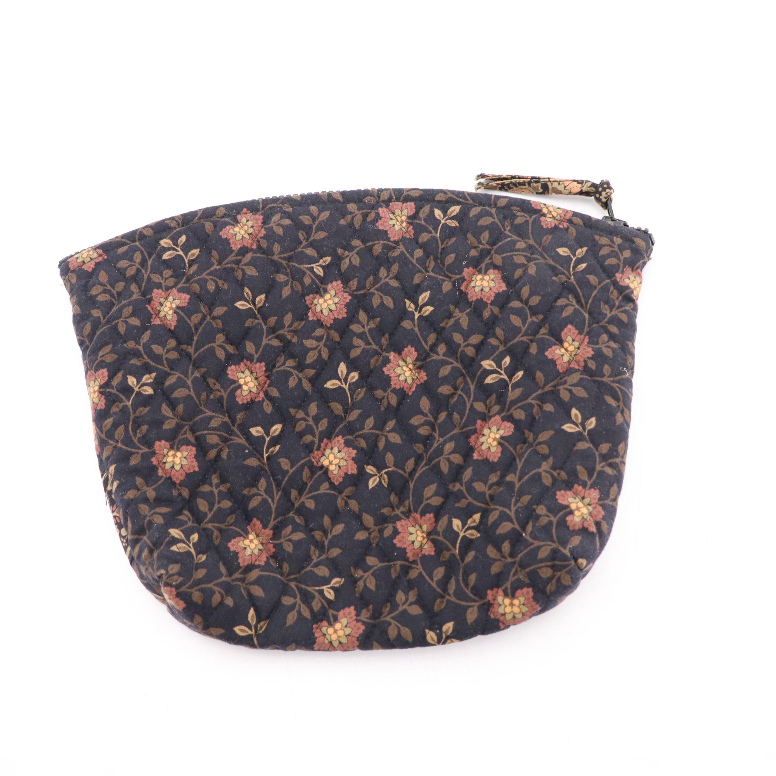 Vera Bradley Garment Bag, Travel Bag & Zip Pouch in Black Walnut Pattern