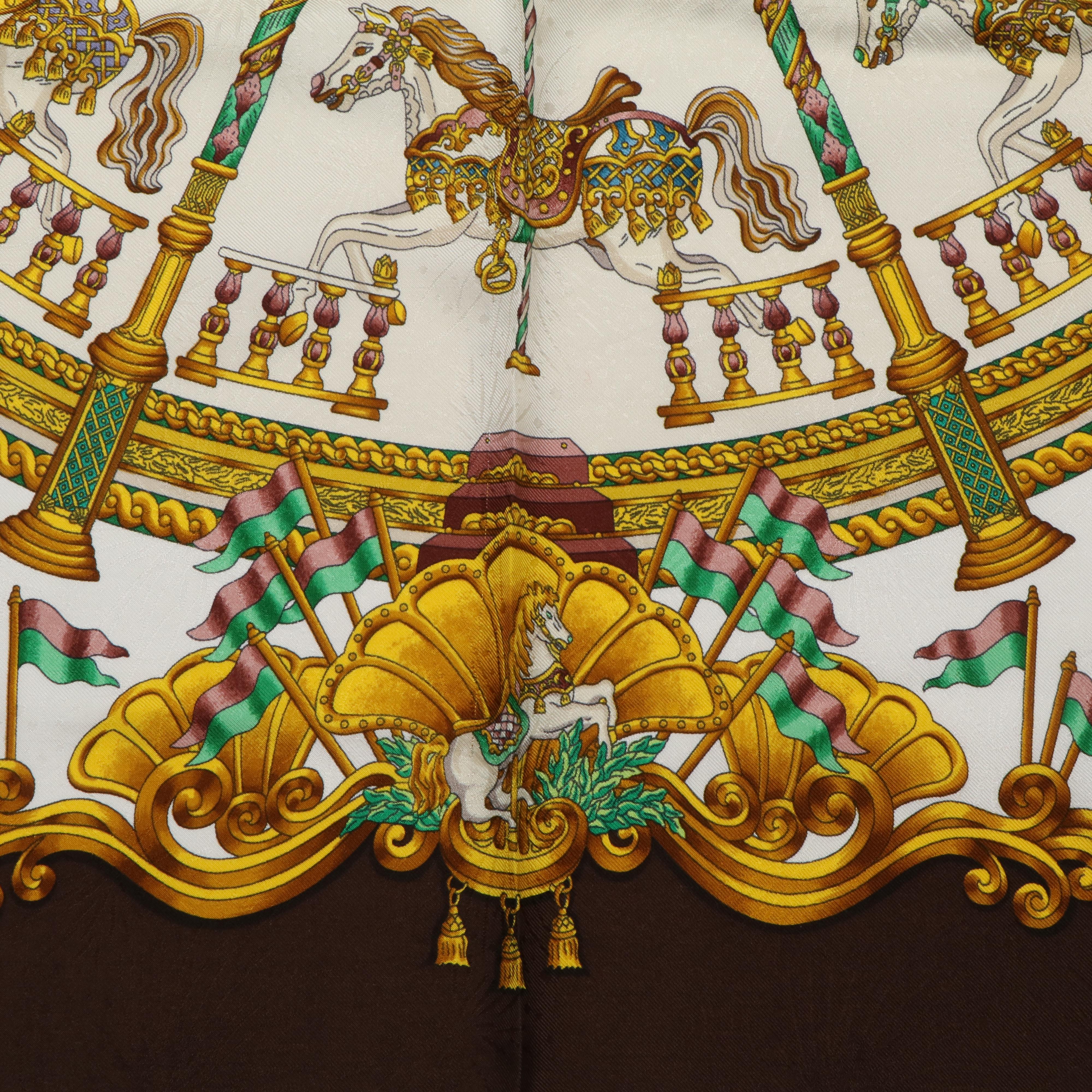 Hermès "Luna Park" Silk Scarf