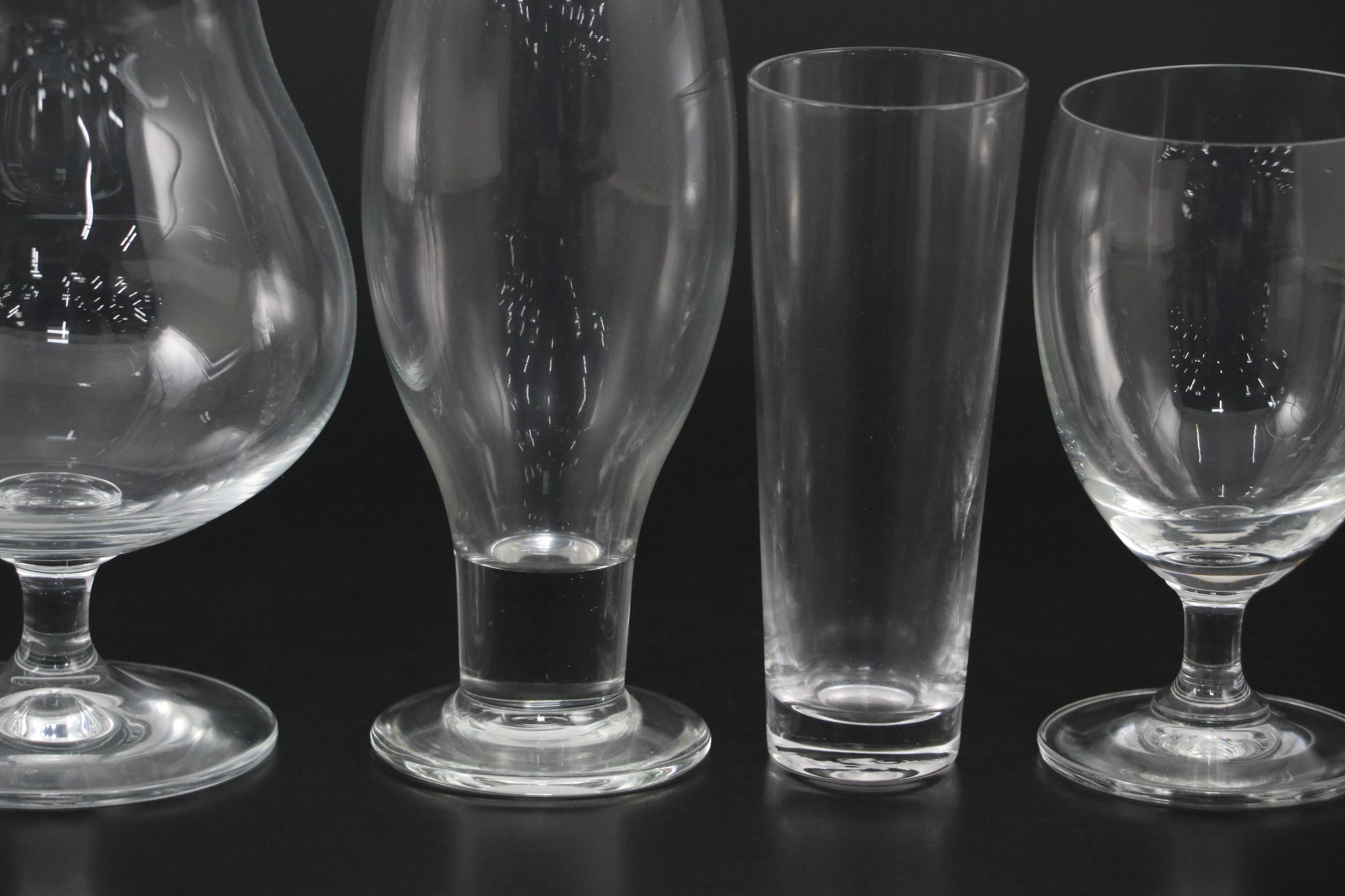 Fish Motif Glass Tray with Glass Brandy Snifter and More