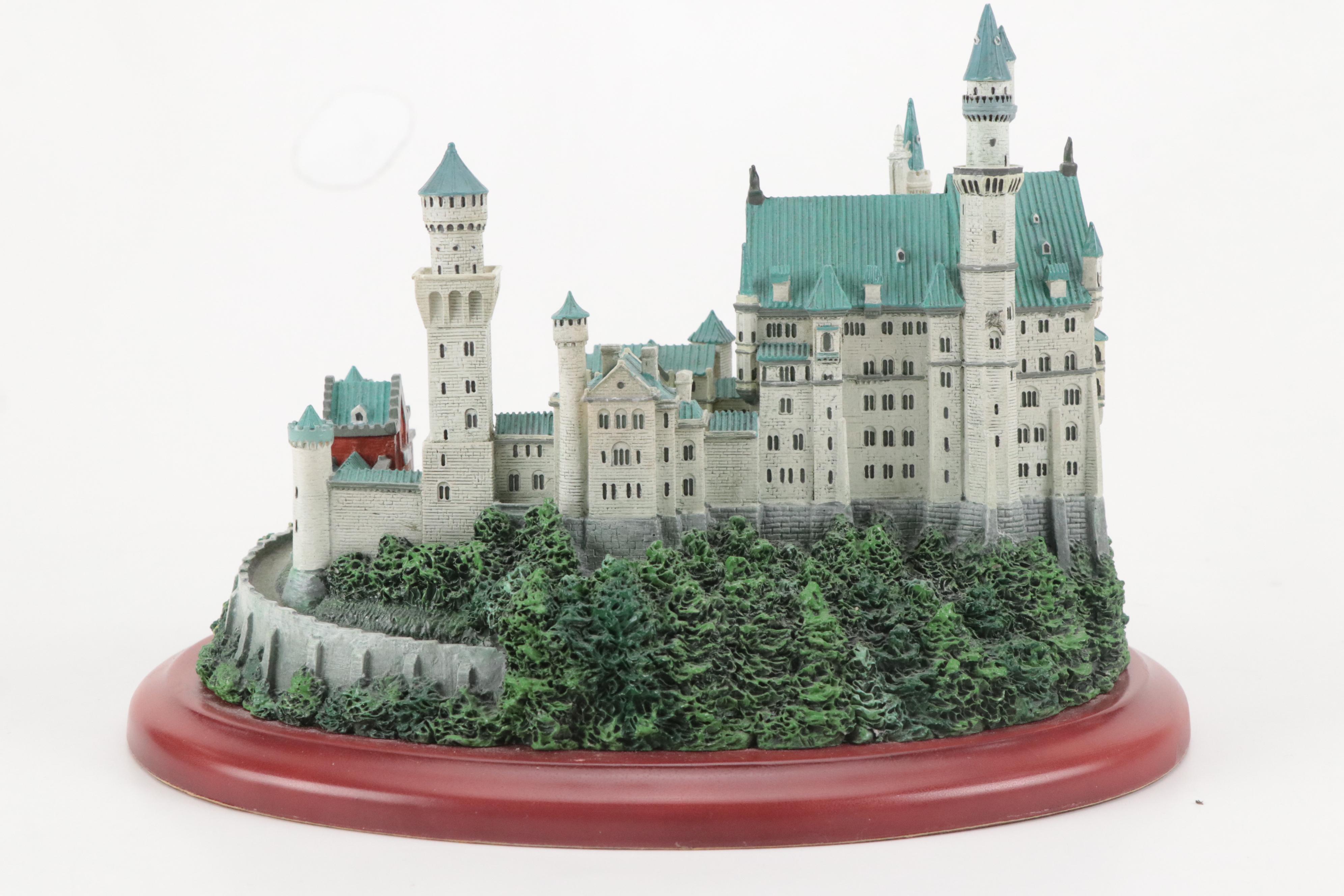 Lenox "Neuschwanstein" Resin Castle Figurine with Wood Base