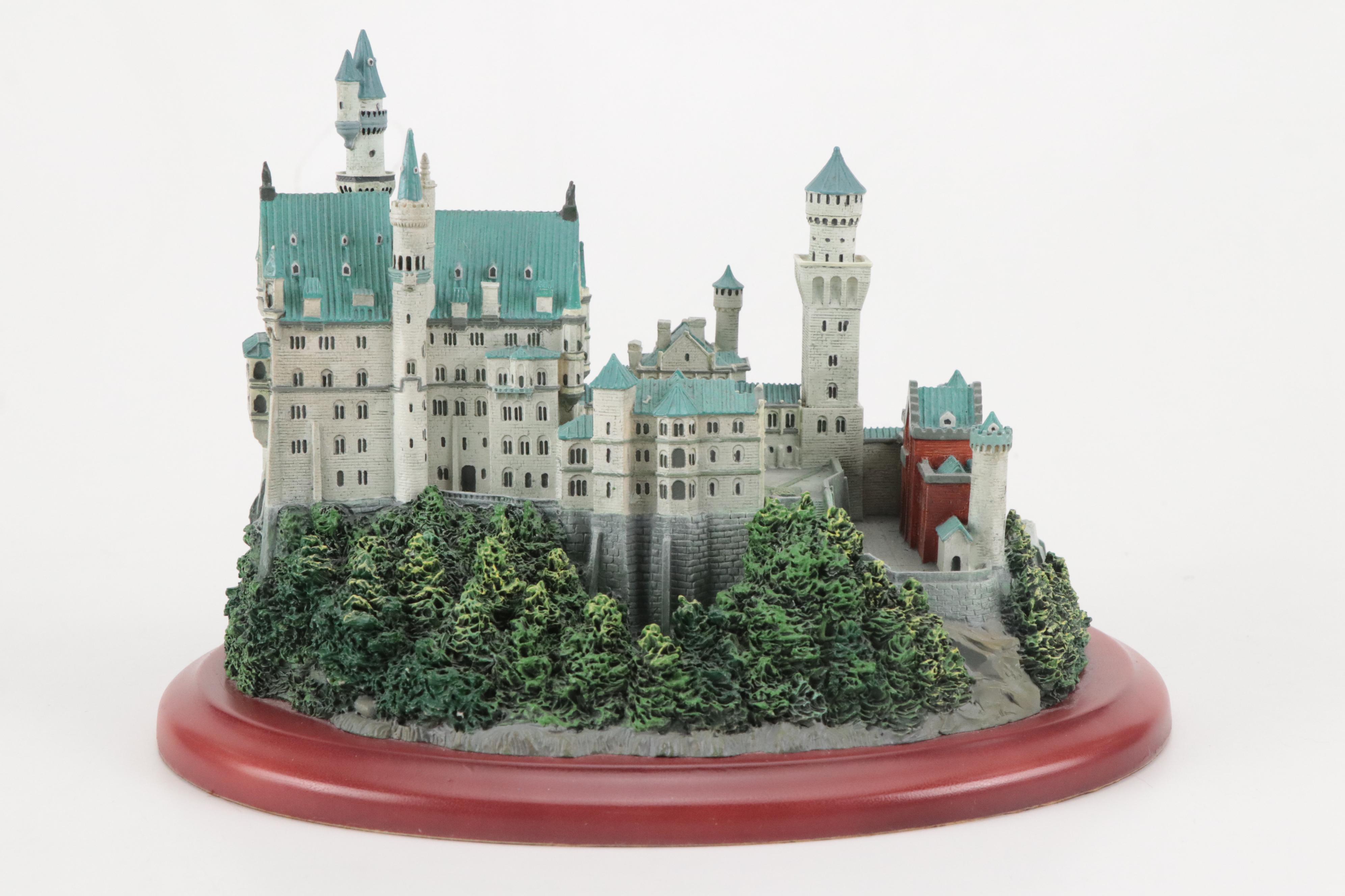 Lenox "Neuschwanstein" Resin Castle Figurine with Wood Base