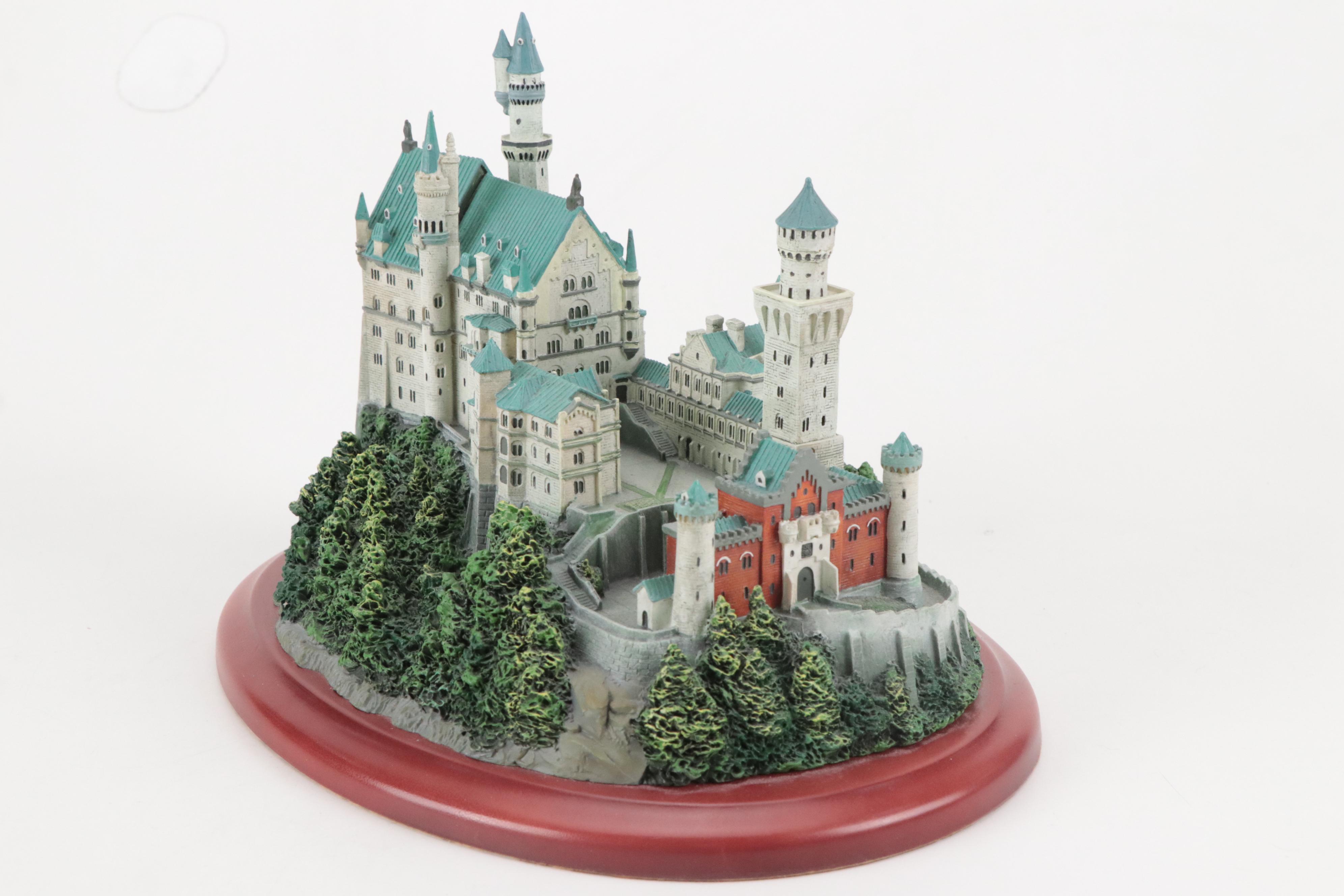 Lenox "Neuschwanstein" Resin Castle Figurine with Wood Base