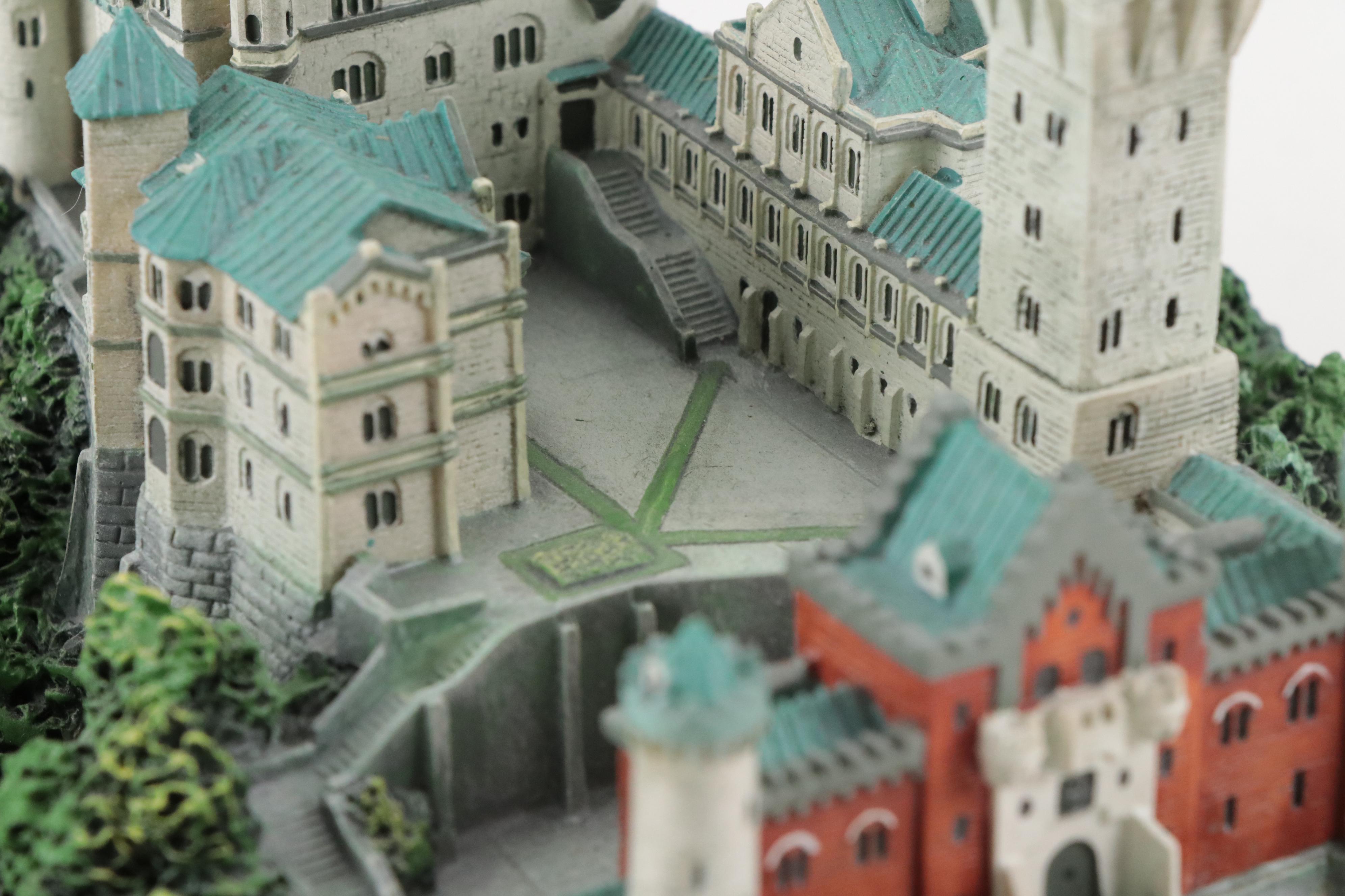 Lenox "Neuschwanstein" Resin Castle Figurine with Wood Base