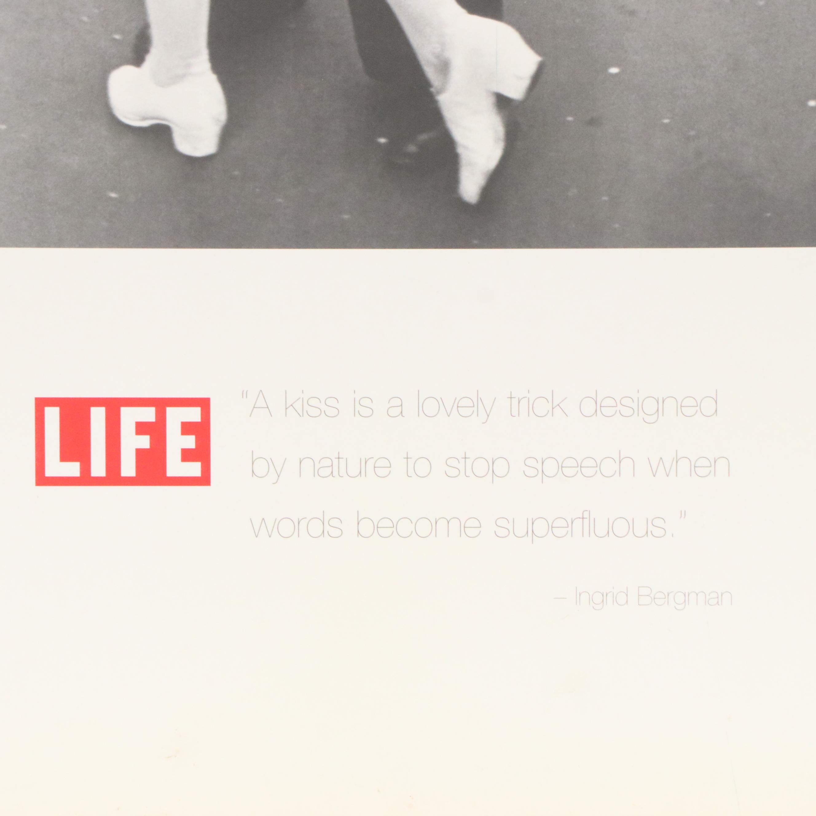 Offset Lithograph Poster After Alfred Eisenstaedt "V-J Day in Times Square"