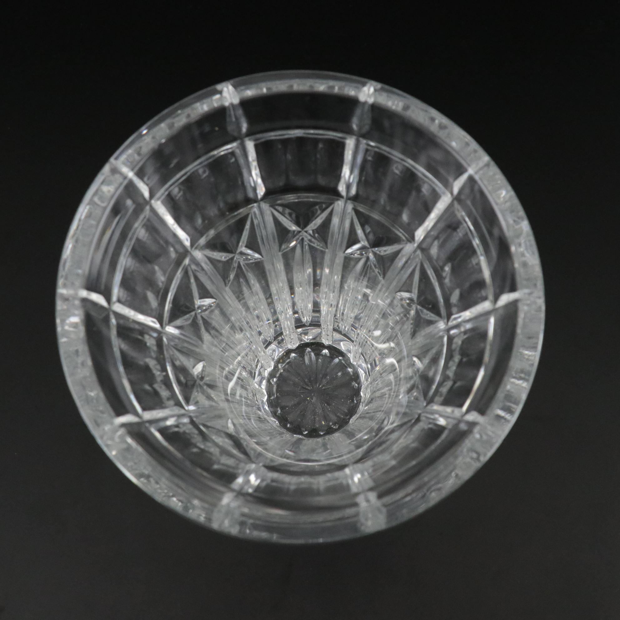Waterford Crystal Trumpet Vase With Crystal Presentation Bowl