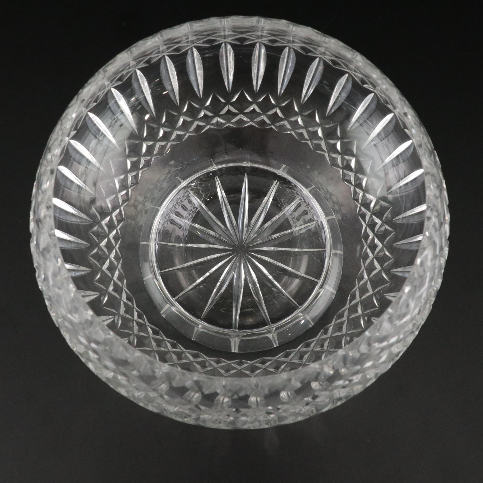 Waterford Crystal Trumpet Vase With Crystal Presentation Bowl