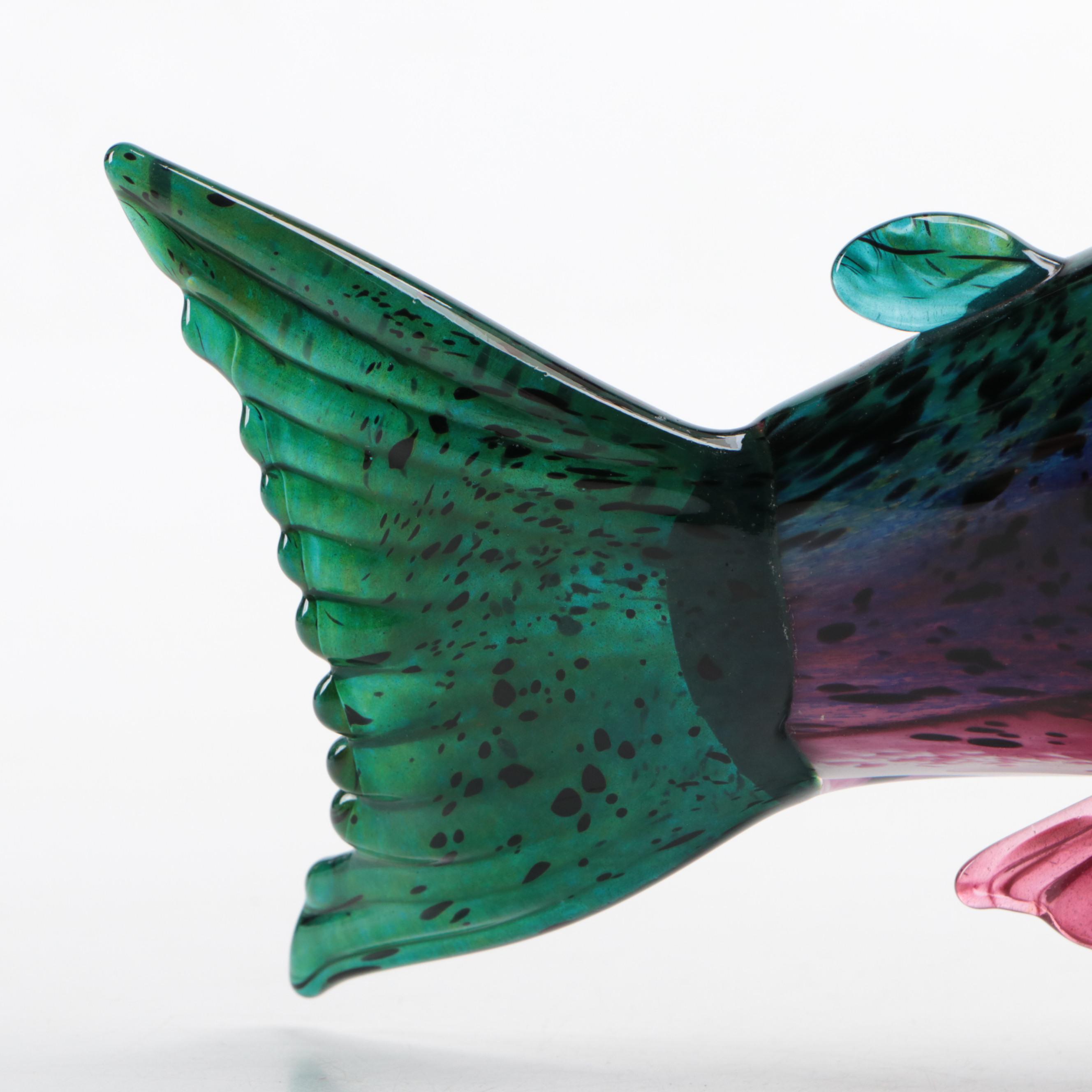 Michael Hopko Art Glass Rainbow Trout