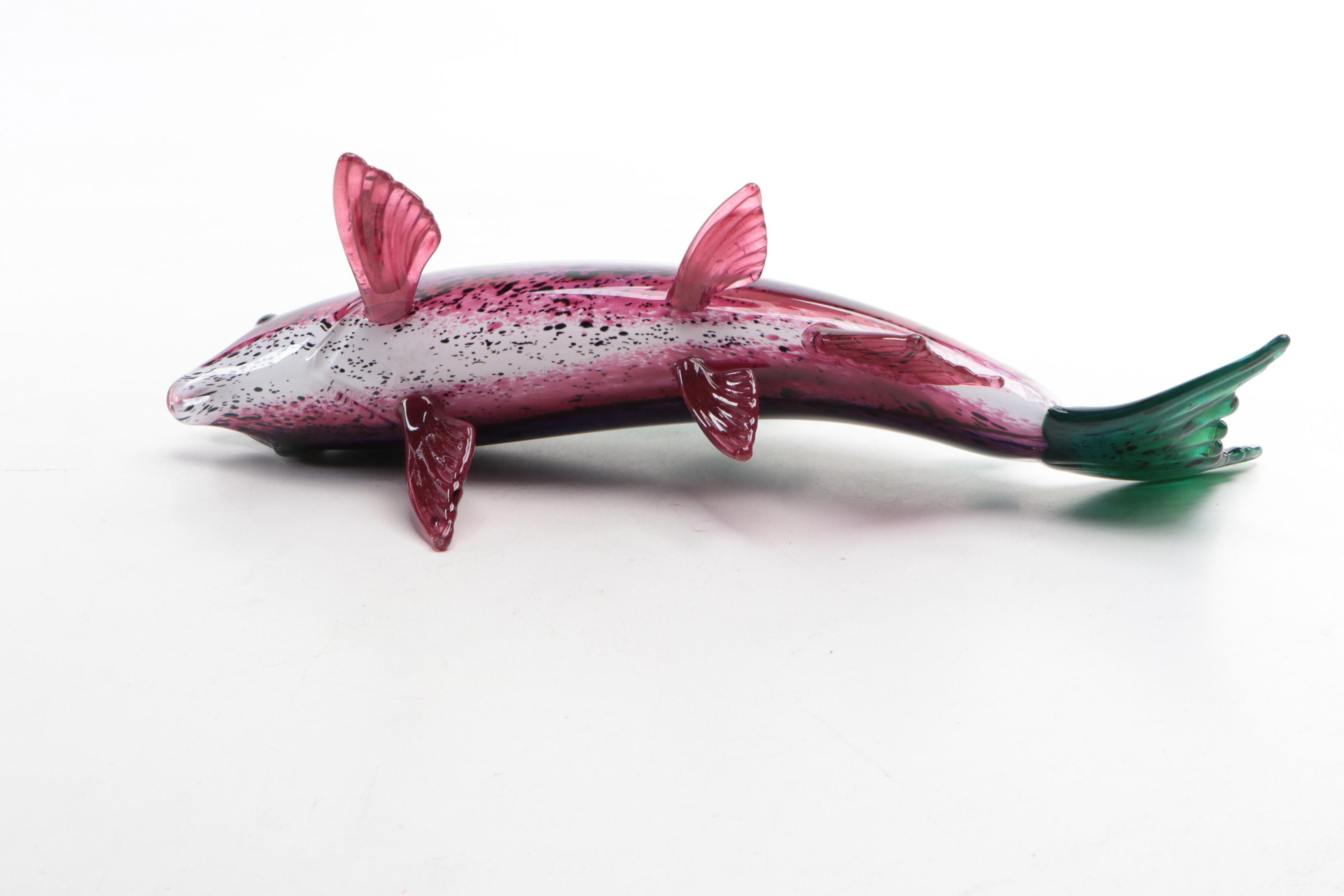 Michael Hopko Art Glass Rainbow Trout