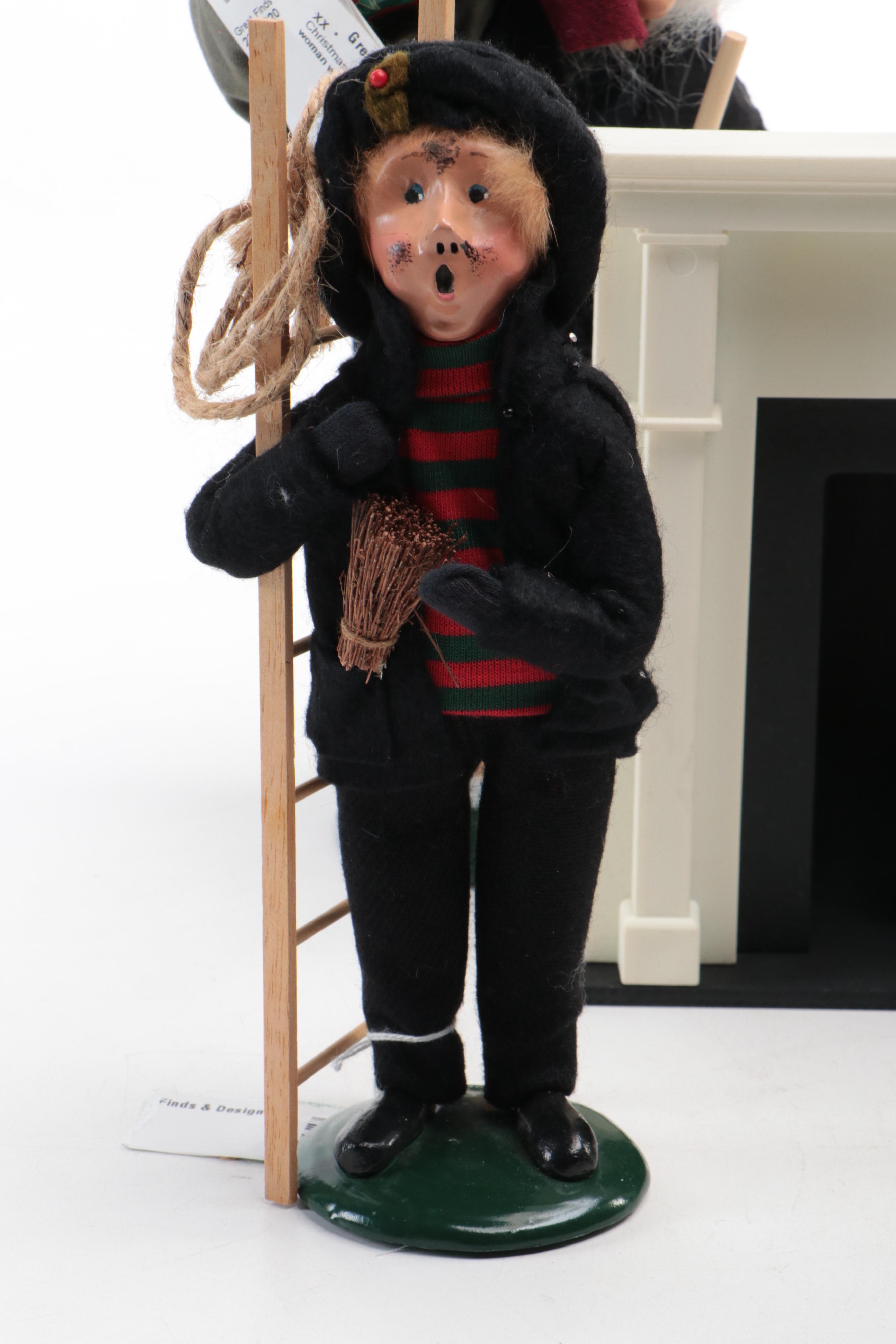 Byers' Choice Ltd. "The Carolers" Figurines and Fireplace Figurine