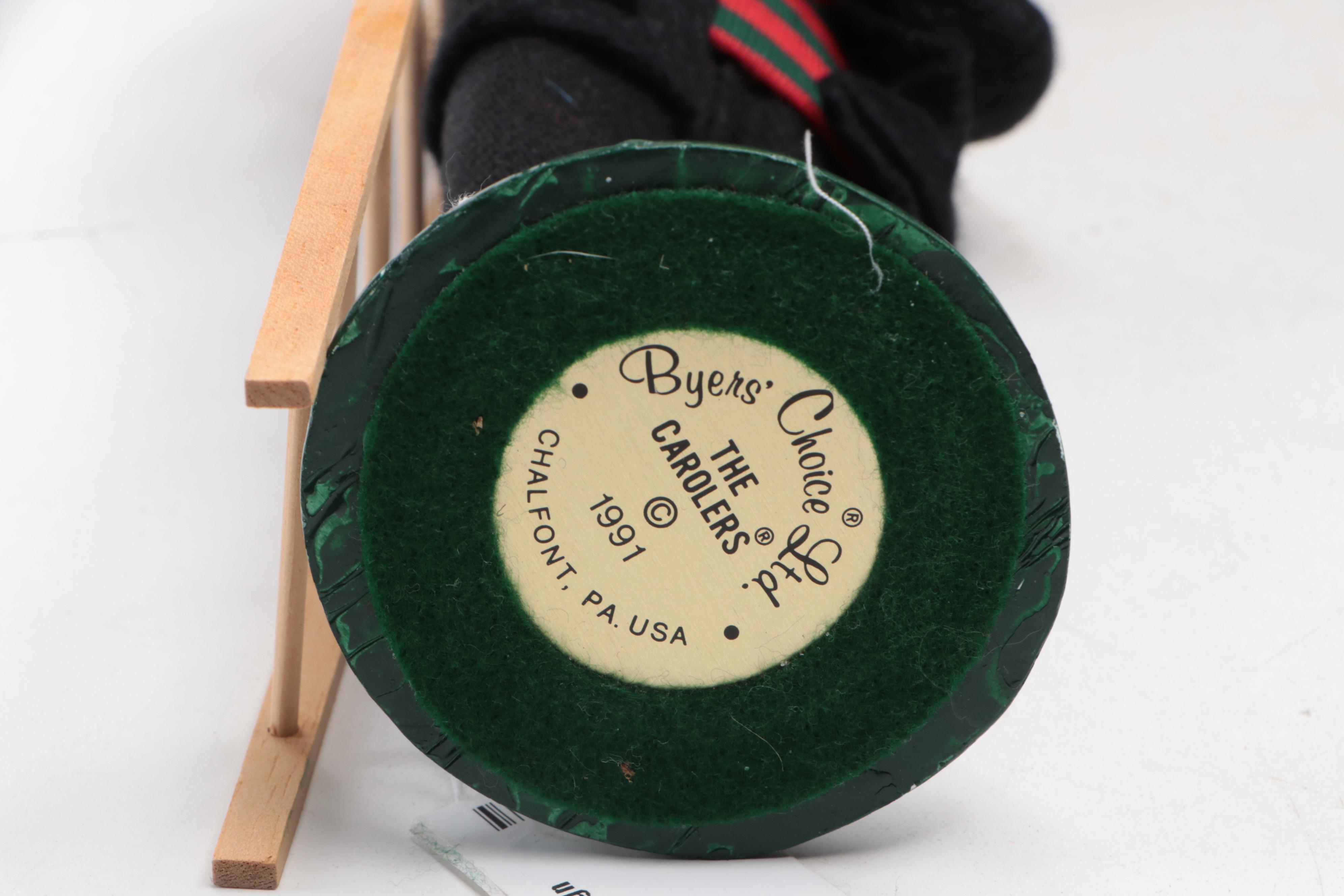 Byers' Choice Ltd. "The Carolers" Figurines and Fireplace Figurine