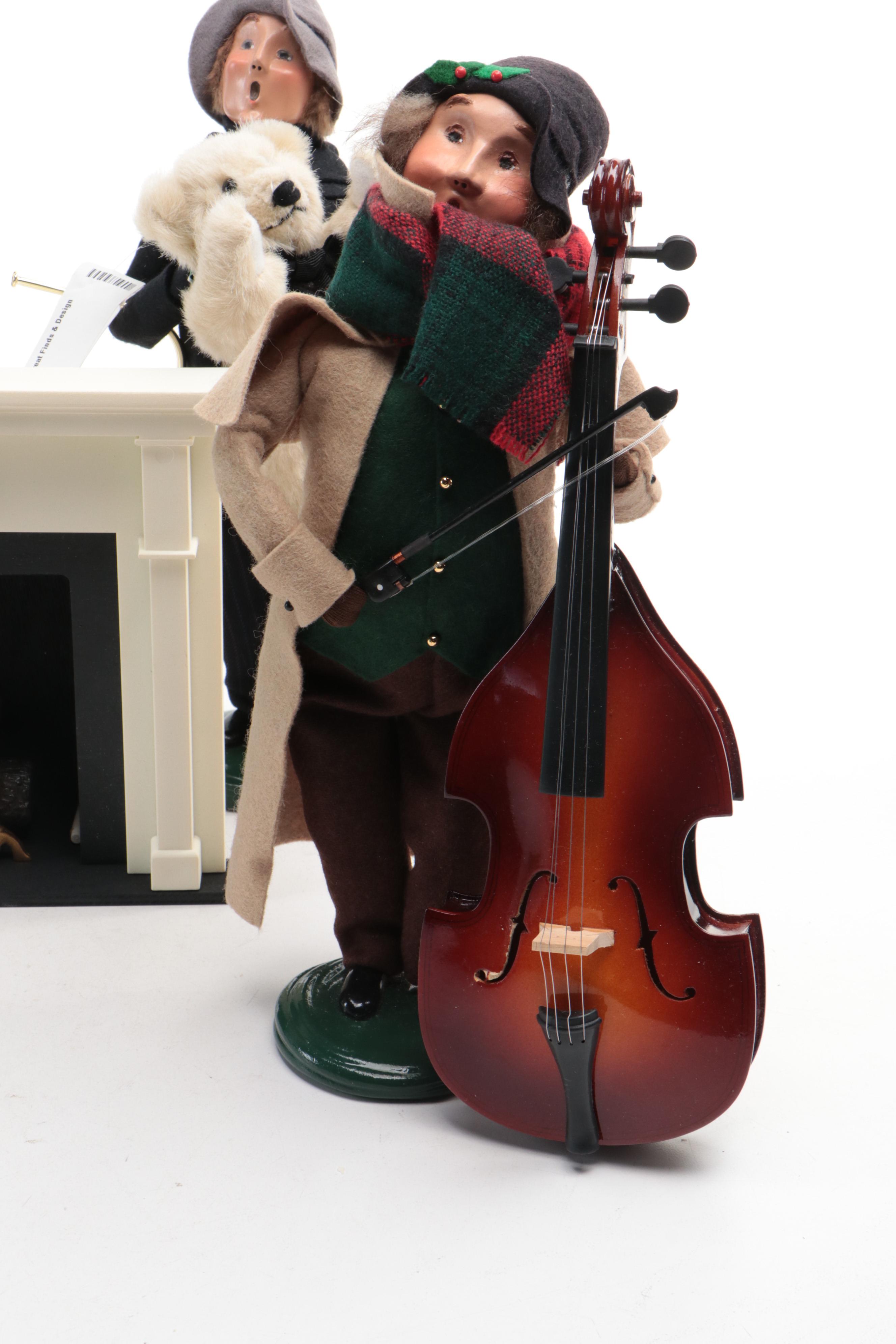 Byers' Choice Ltd. "The Carolers" Figurines and Fireplace Figurine