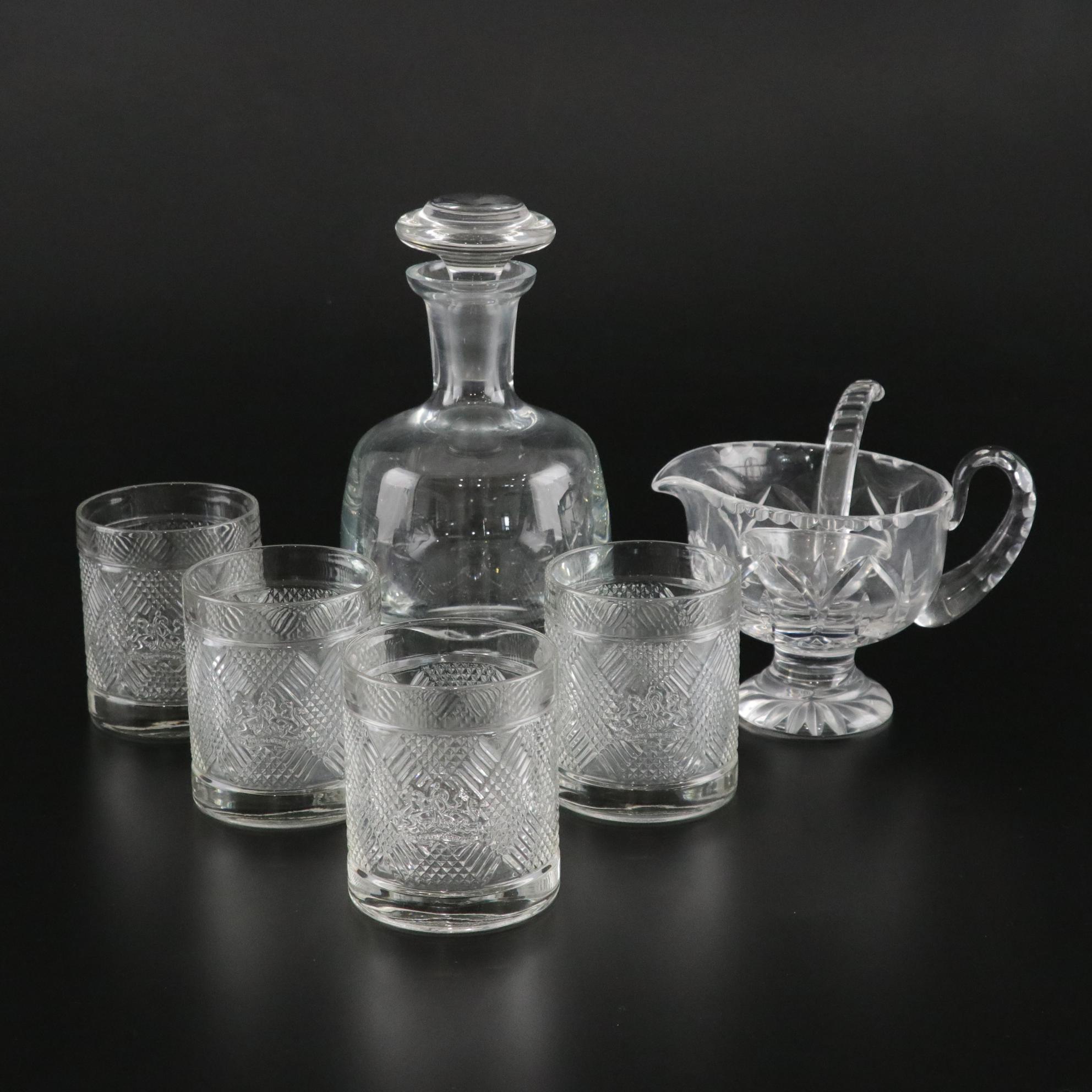 Krosno Decanter With Ralph Lauren "Safari" Double Old Fashions and More