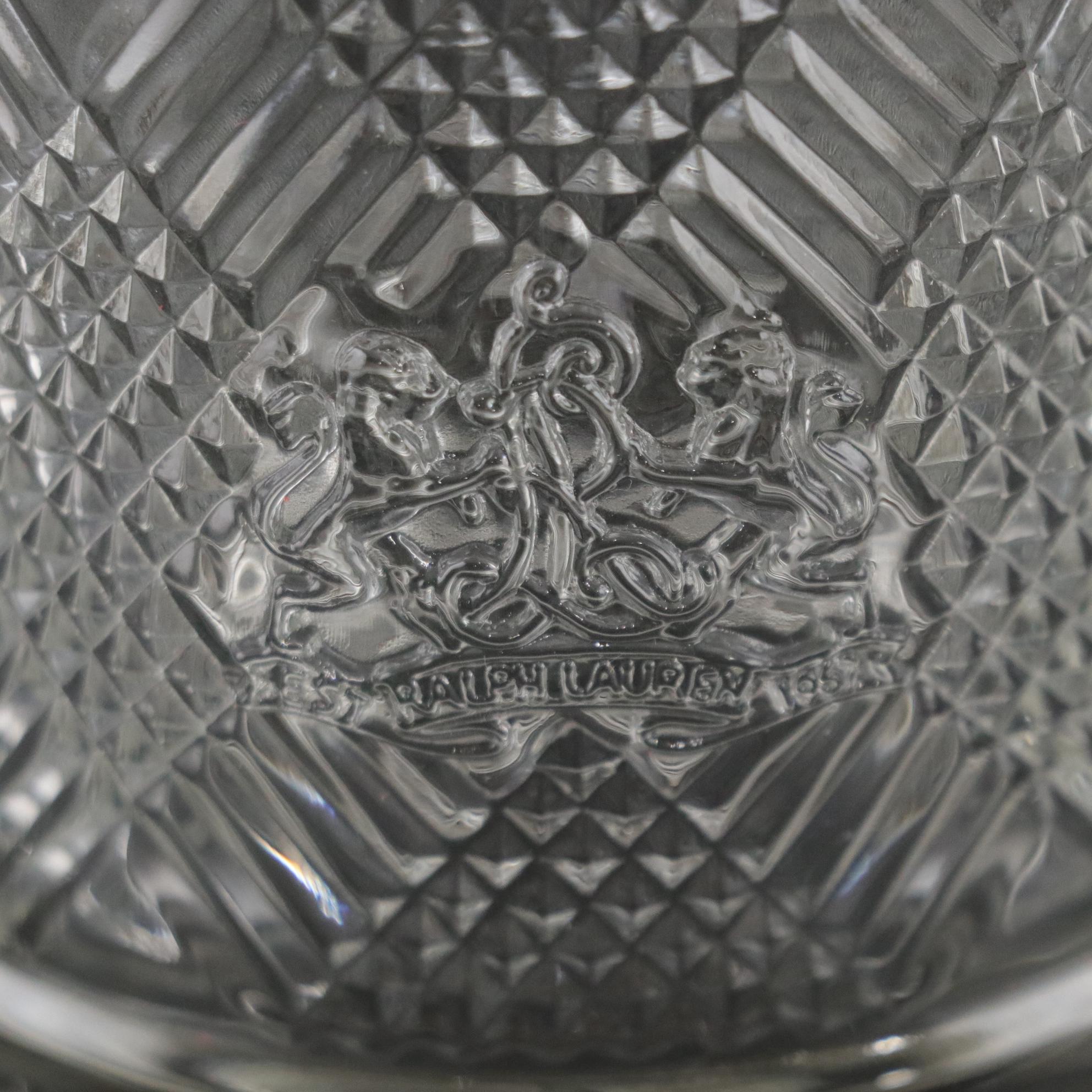 Krosno Decanter With Ralph Lauren "Safari" Double Old Fashions and More