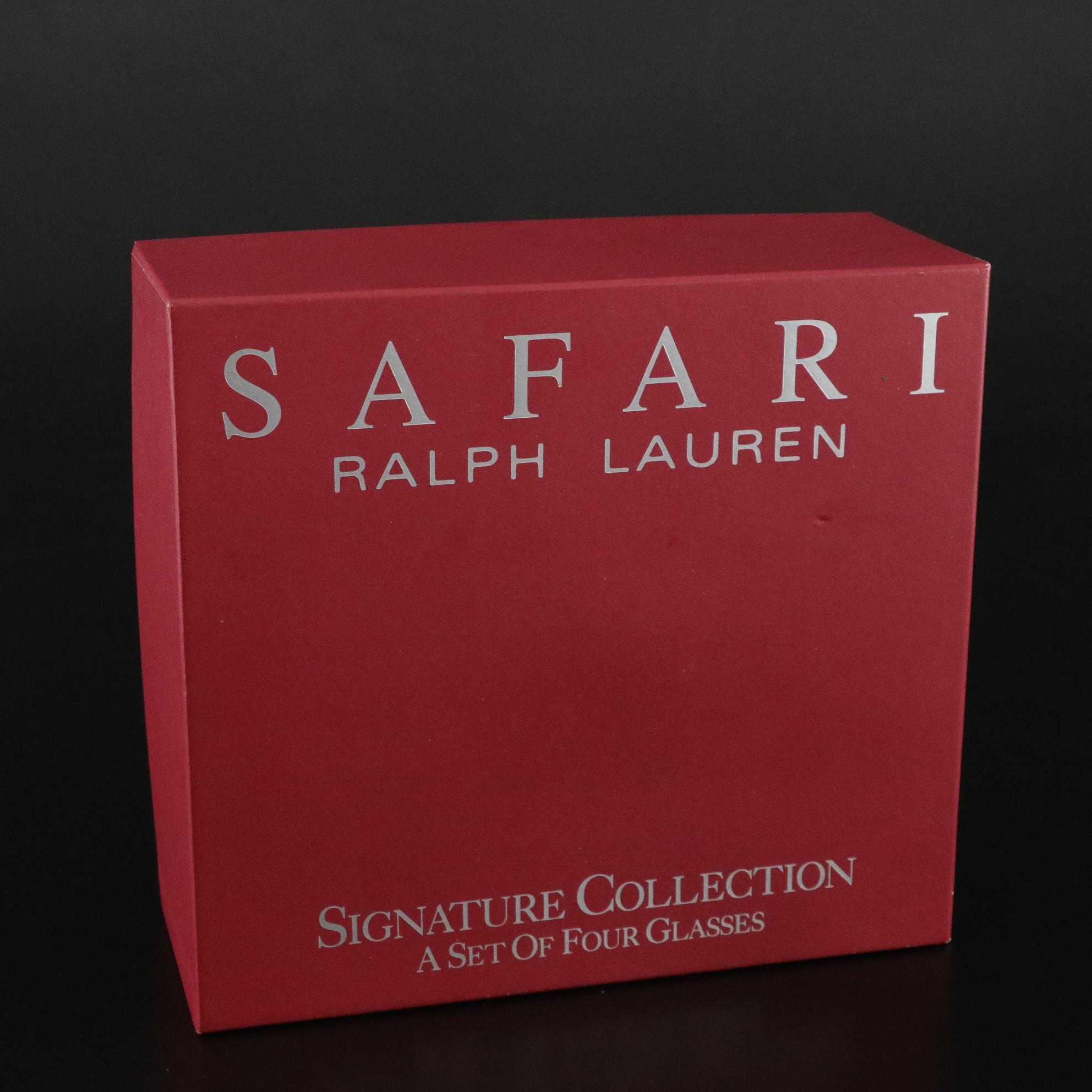 Krosno Decanter With Ralph Lauren "Safari" Double Old Fashions and More