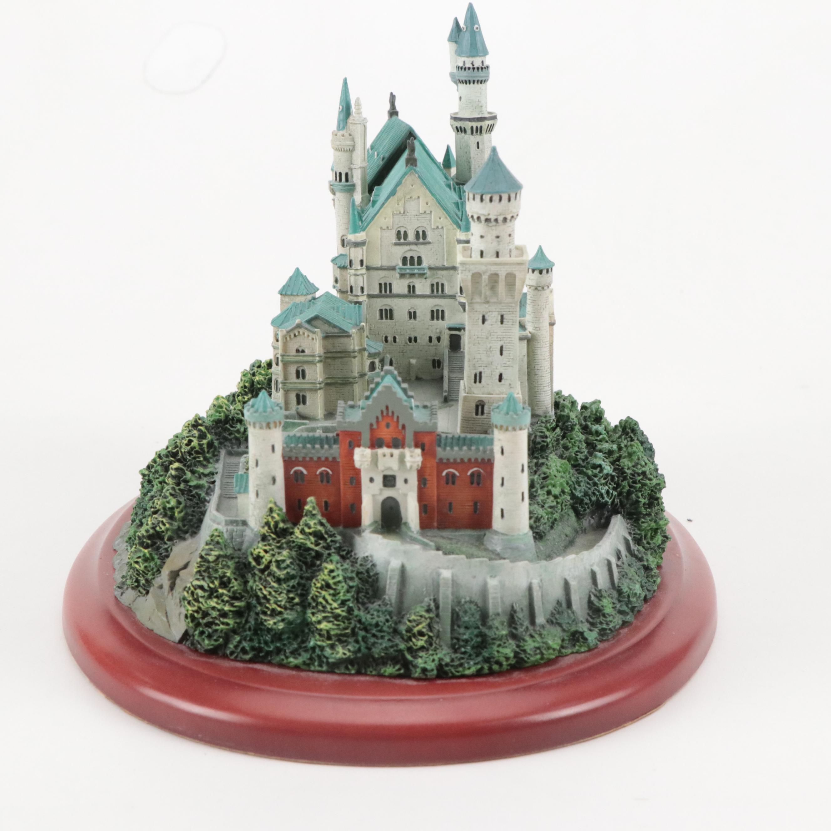 Lenox "Neuschwanstein" Resin Castle Figurine with Wood Base
