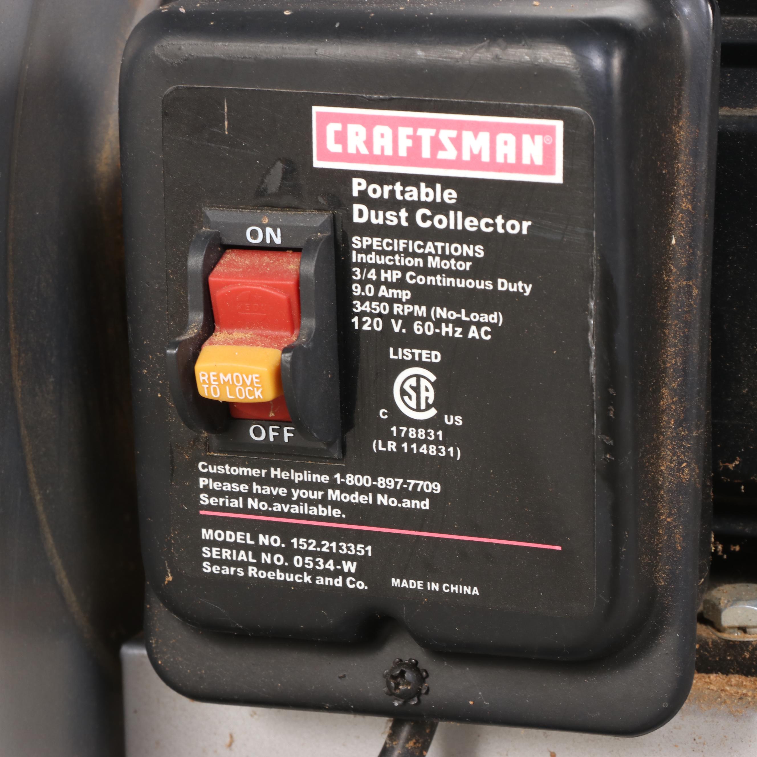 Craftsman Portable Dust Collector