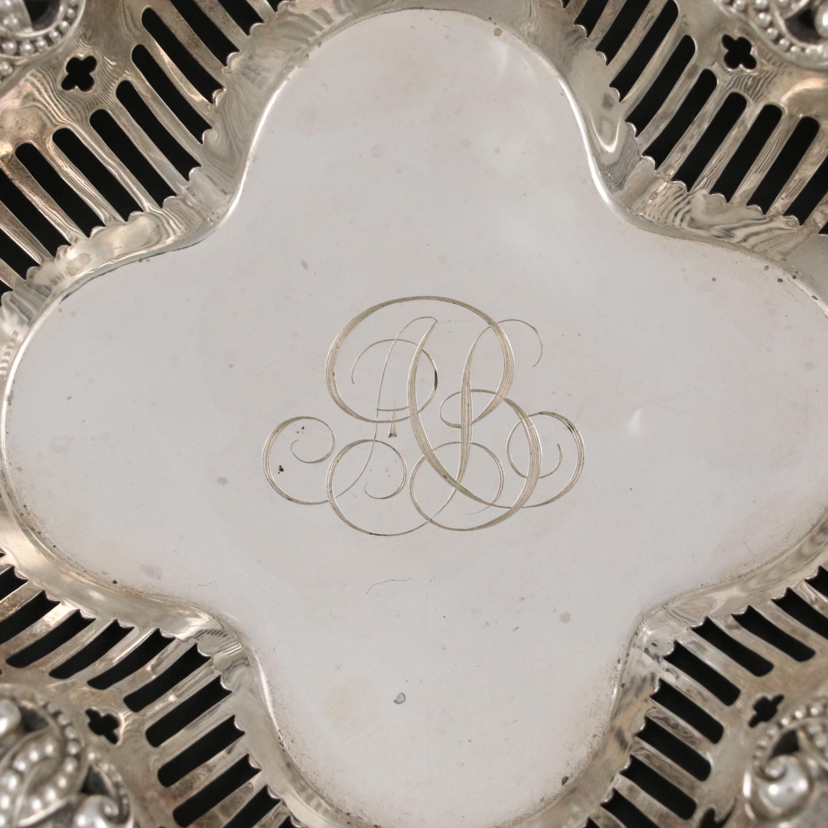 Bailey, Banks & Biddle Monogrammed Sterling Silver Nut Bowls