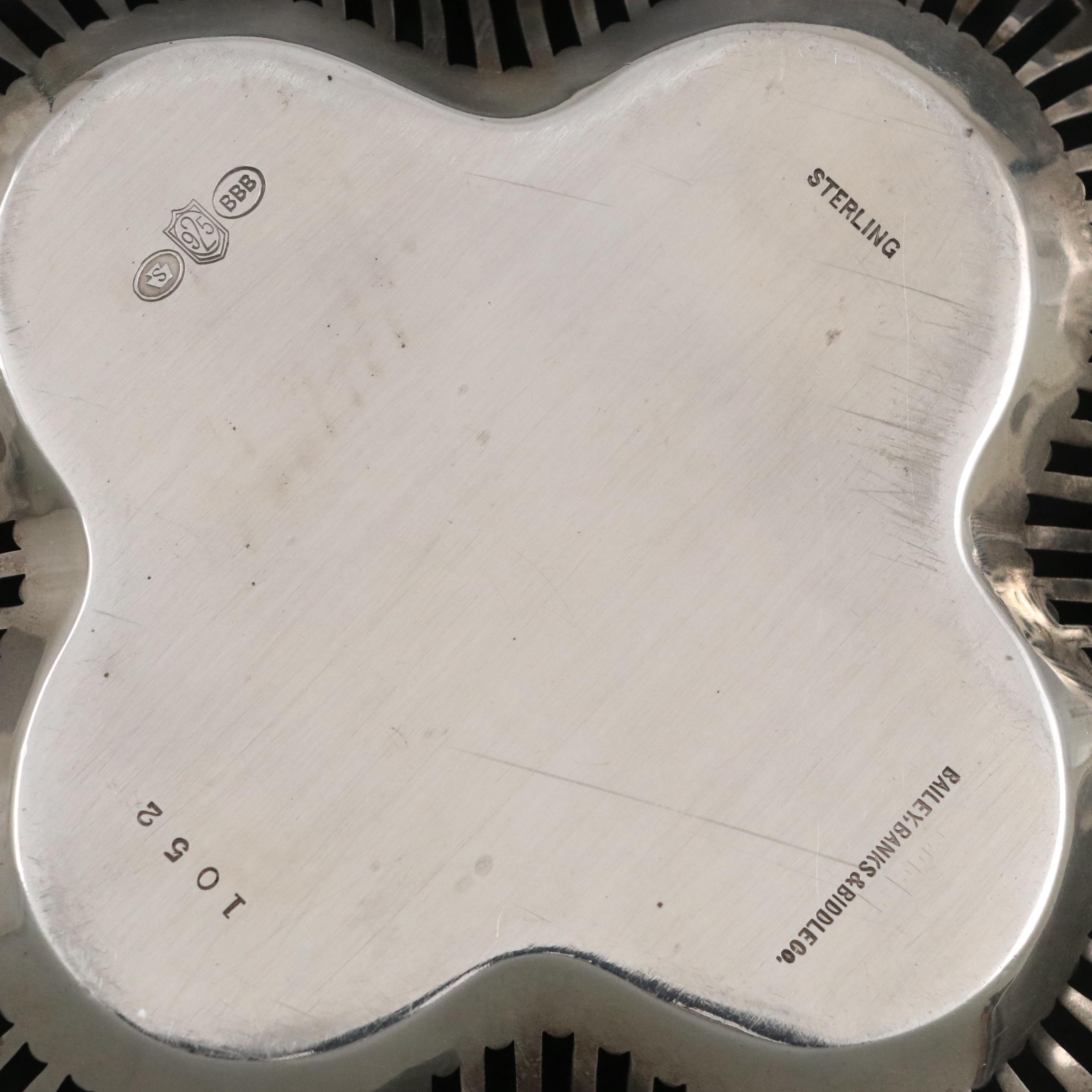 Bailey, Banks & Biddle Monogrammed Sterling Silver Nut Bowls