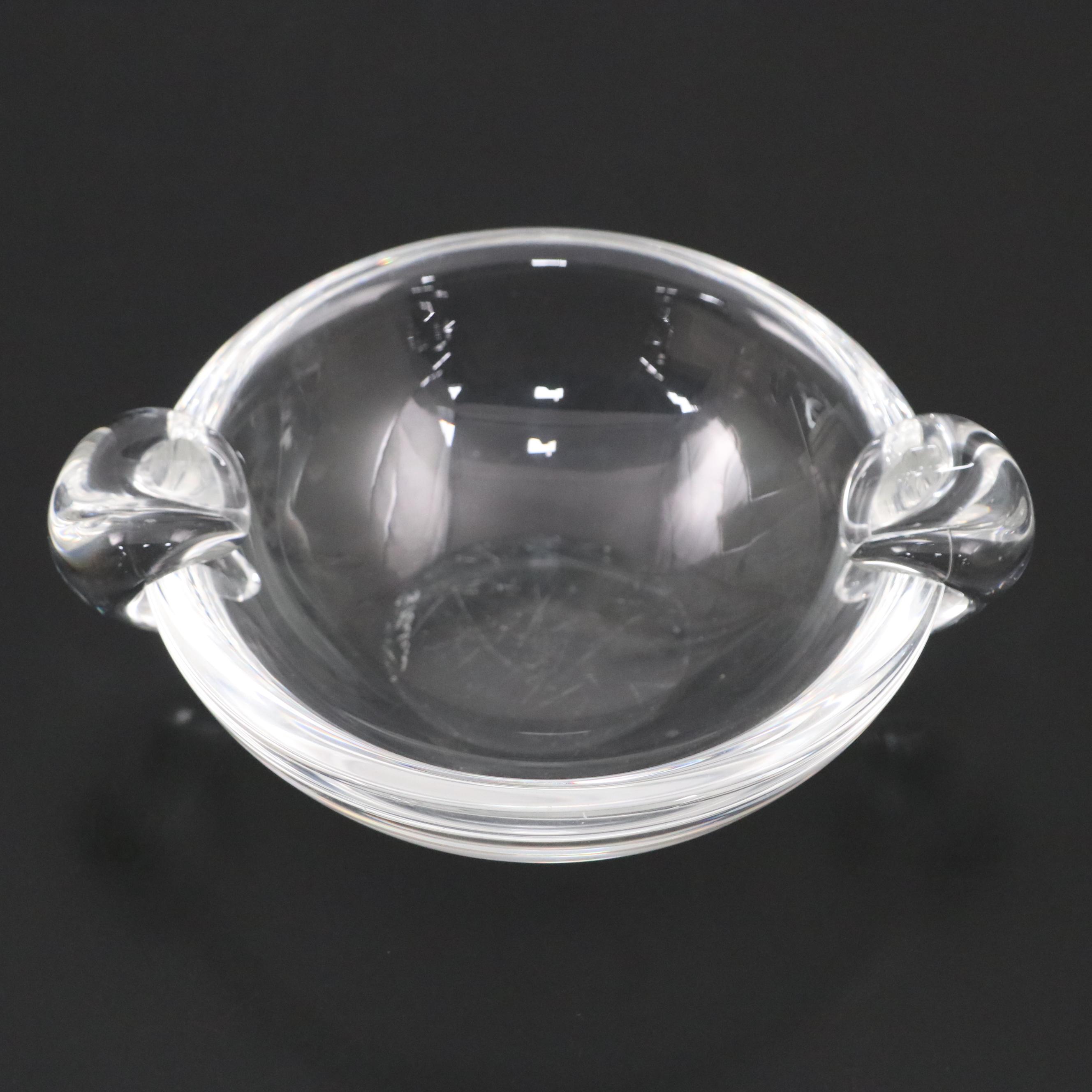 George Thompson for Steuben Glass Ash Receiver, Mid-20th Century