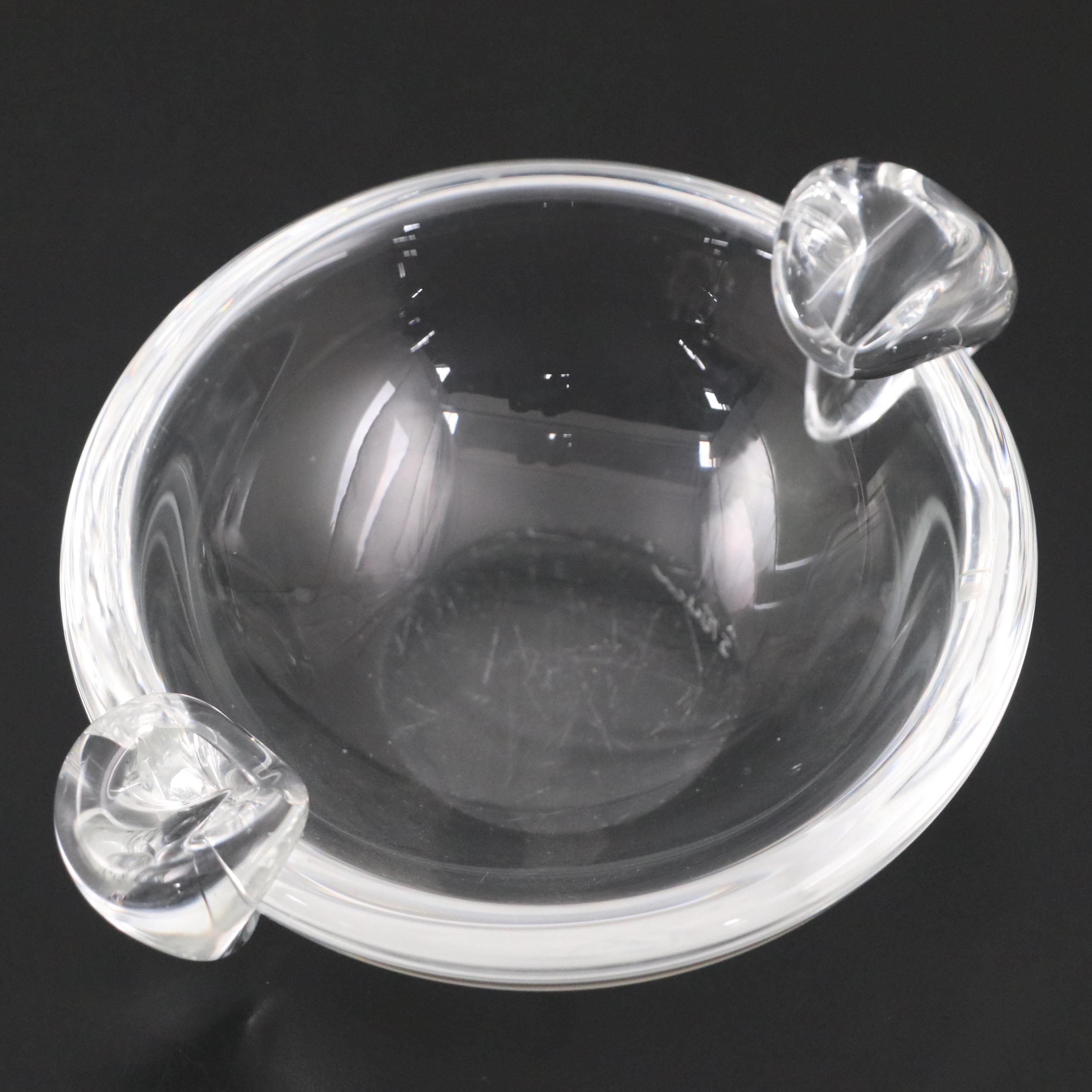 George Thompson for Steuben Glass Ash Receiver, Mid-20th Century