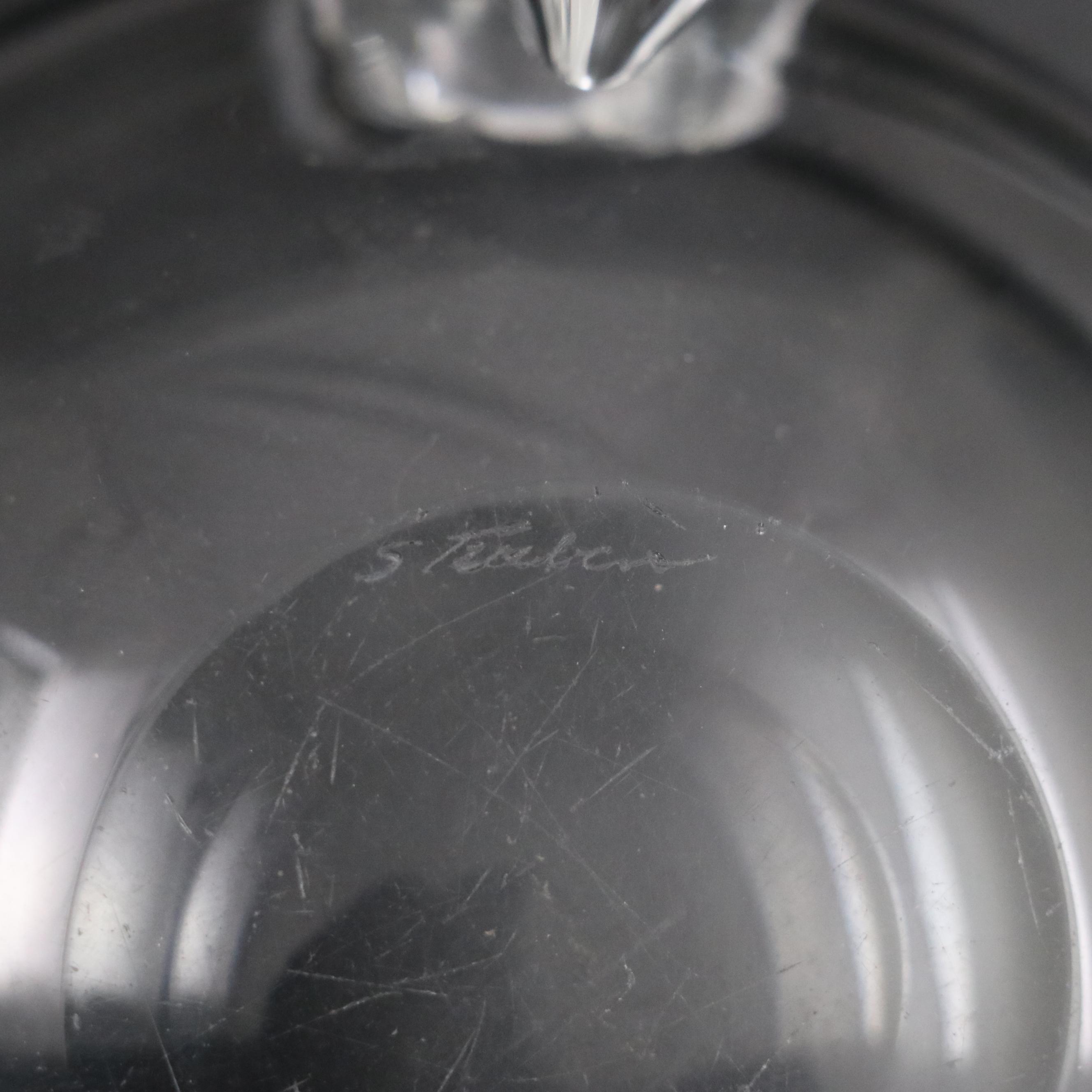 George Thompson for Steuben Glass Ash Receiver, Mid-20th Century