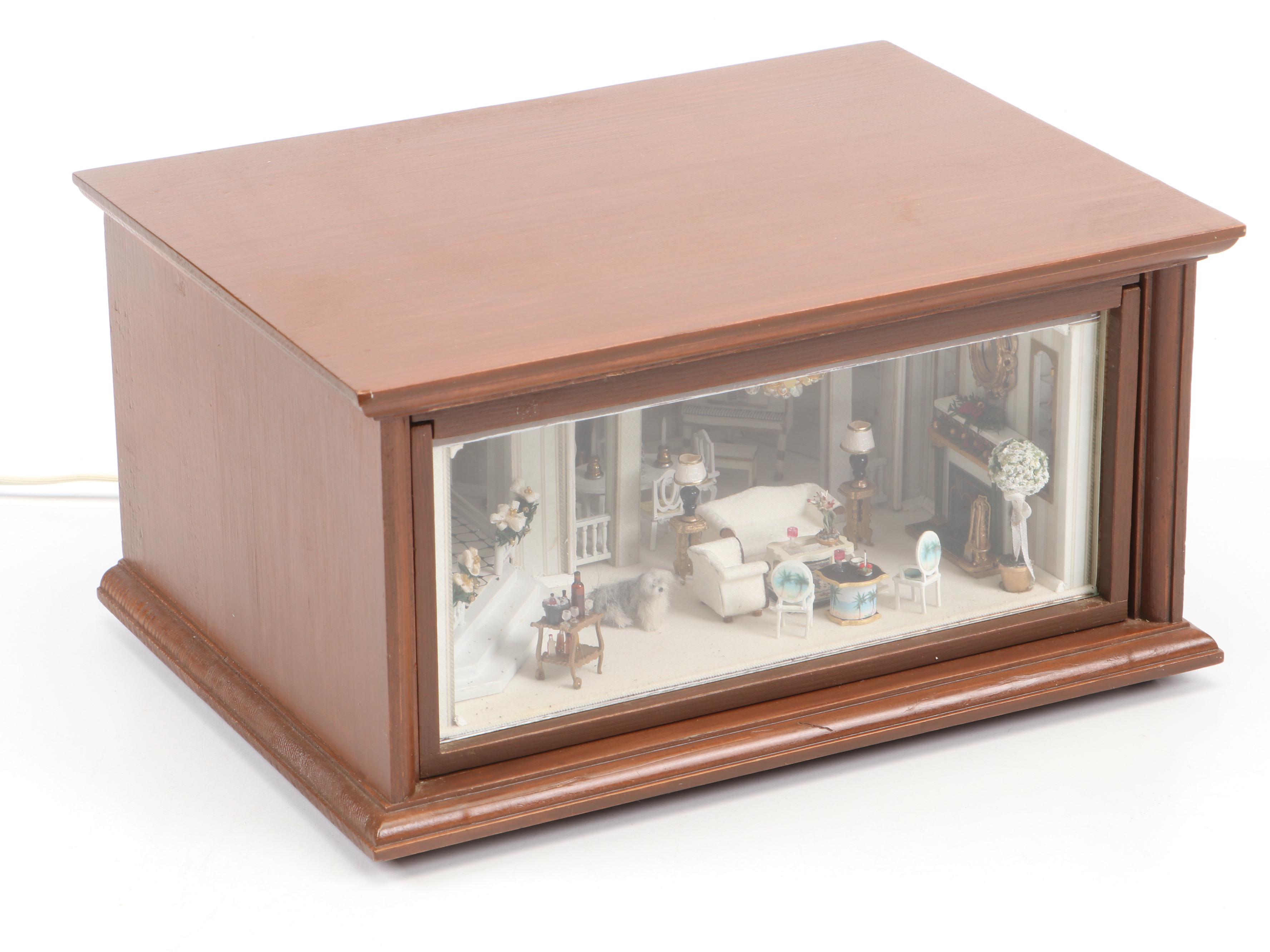 Mr. Christmas Animated Music Box with Changeable Discs and Miniature Diorama