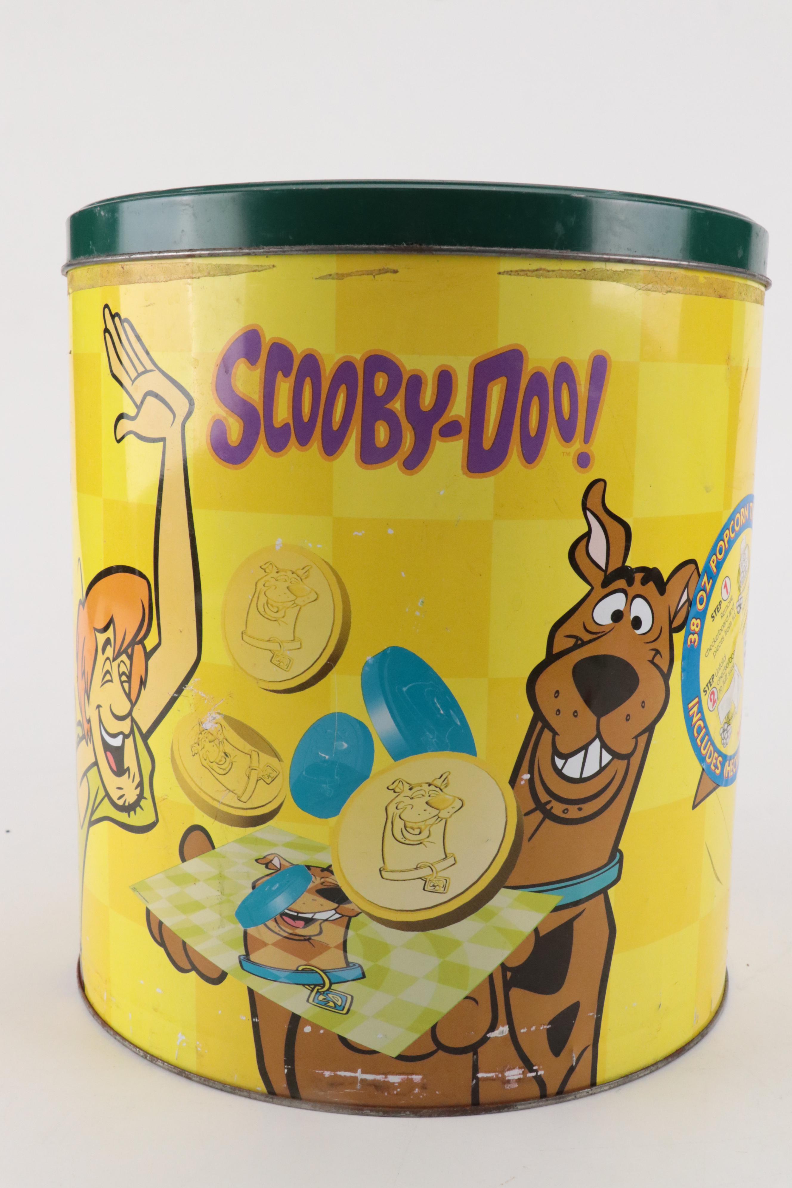 Houston Harvest Metal Scooby-Doo Popcorn Tin