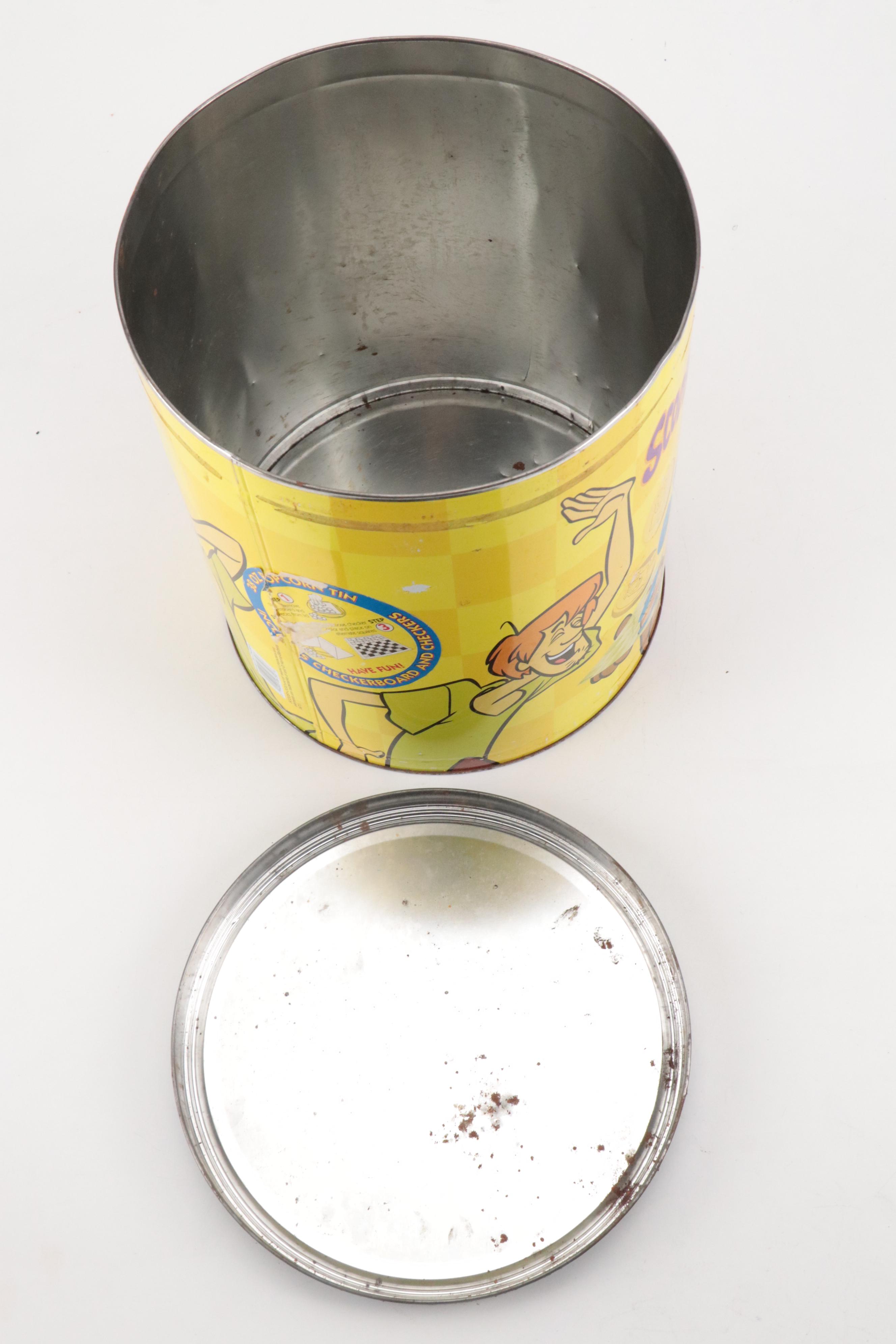 Houston Harvest Metal Scooby-Doo Popcorn Tin