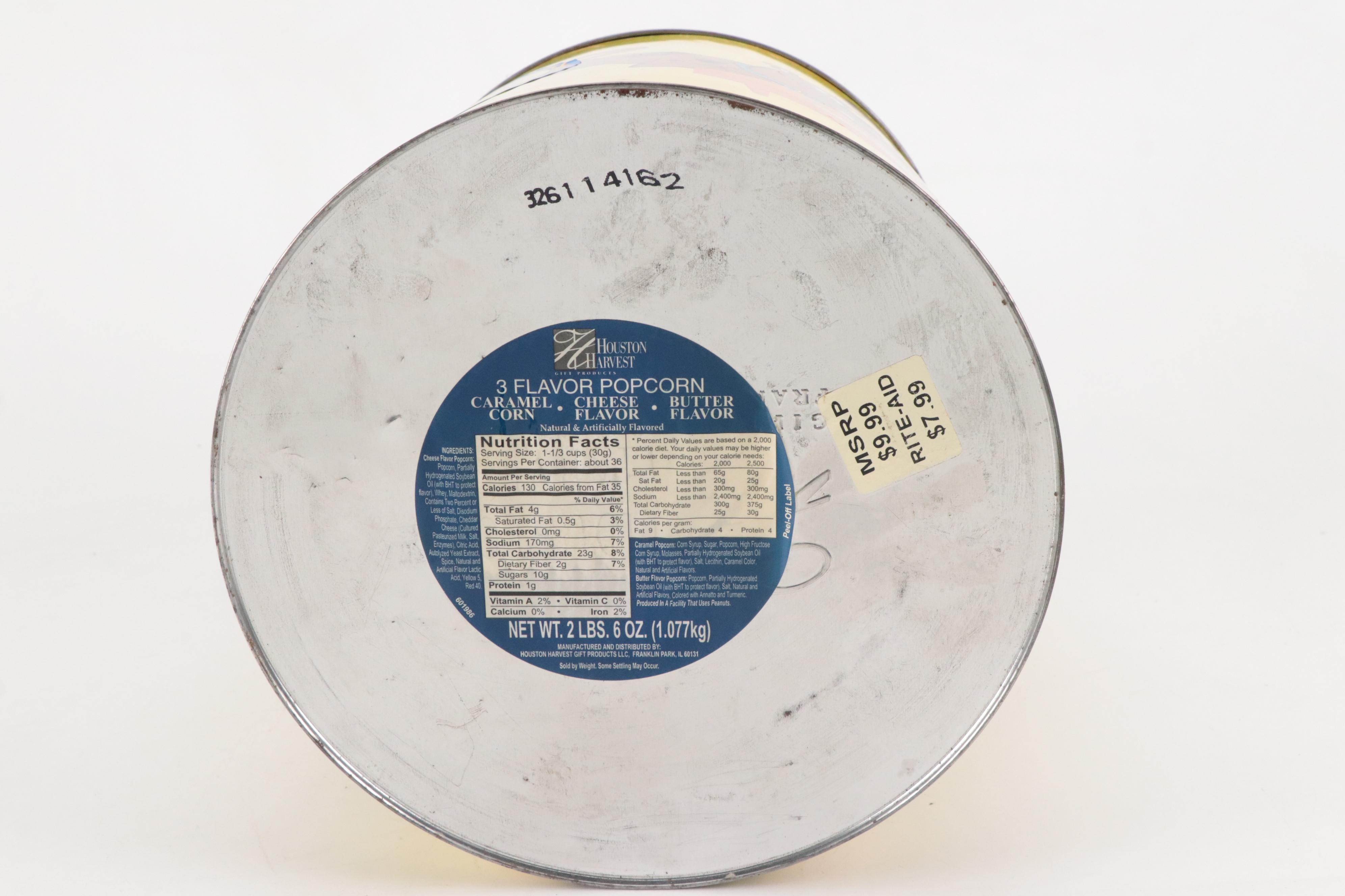 Houston Harvest Metal Scooby-Doo Popcorn Tin