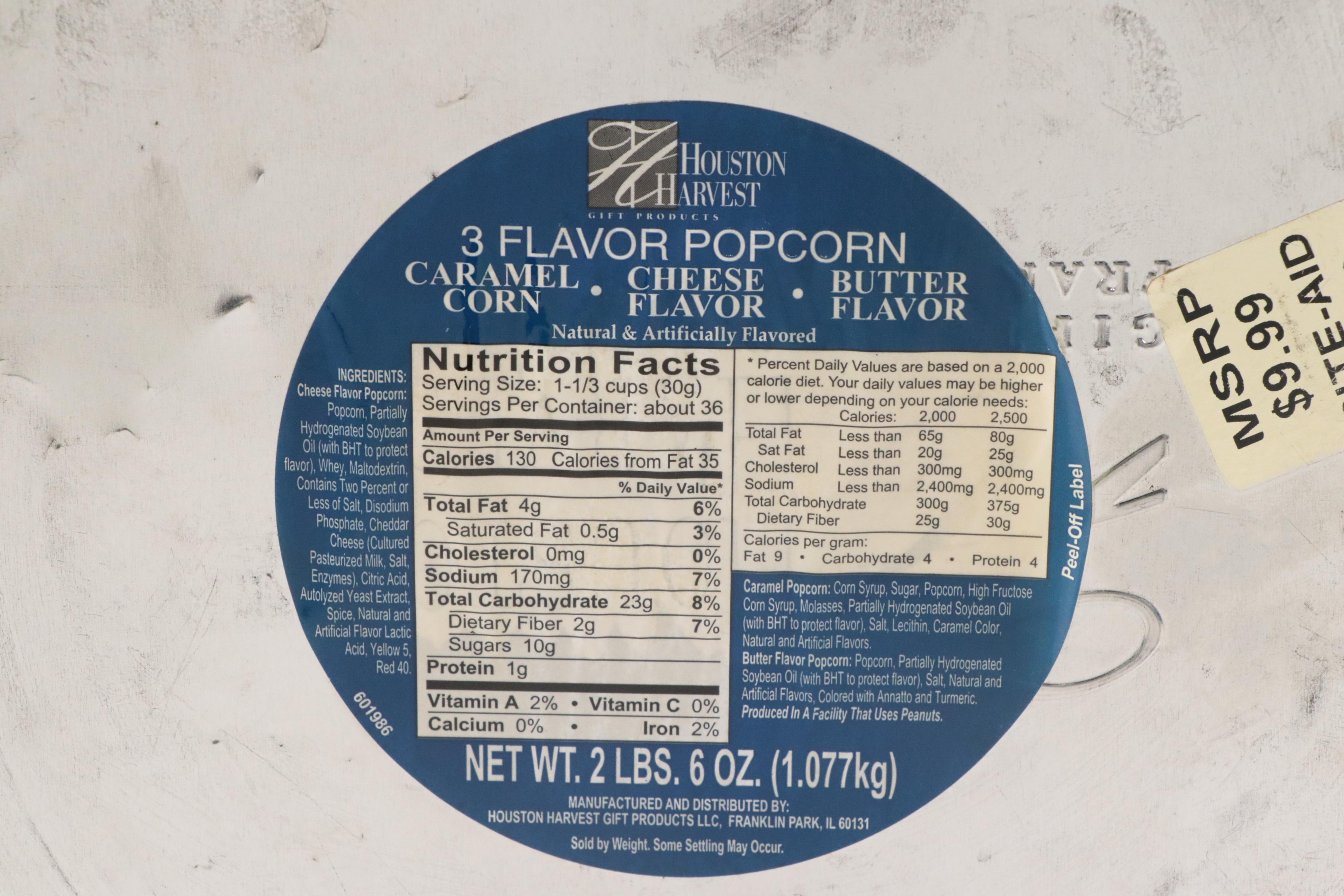 Houston Harvest Metal Scooby-Doo Popcorn Tin