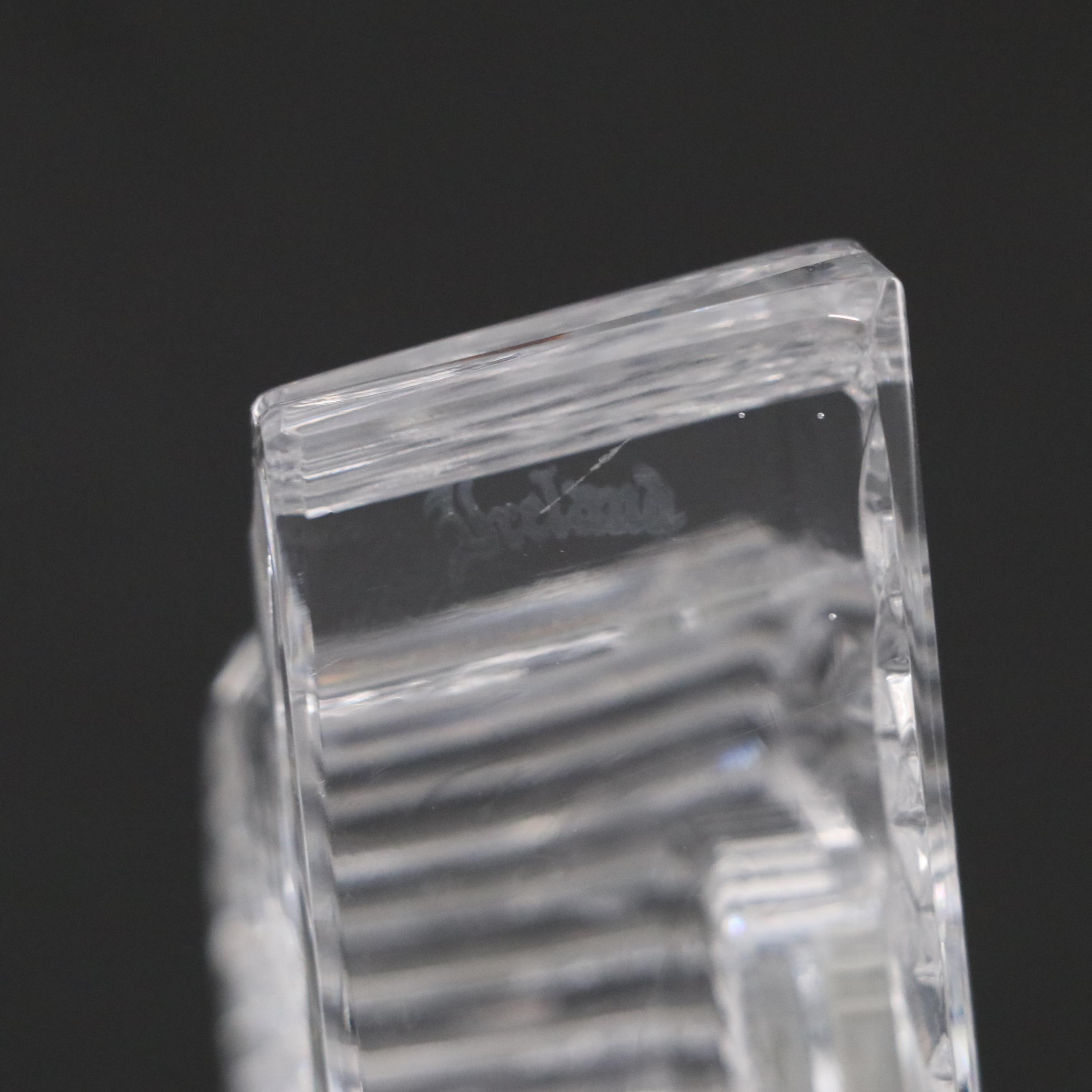 Baccarat Crystal Figurine with Waterford Crystal Clocks