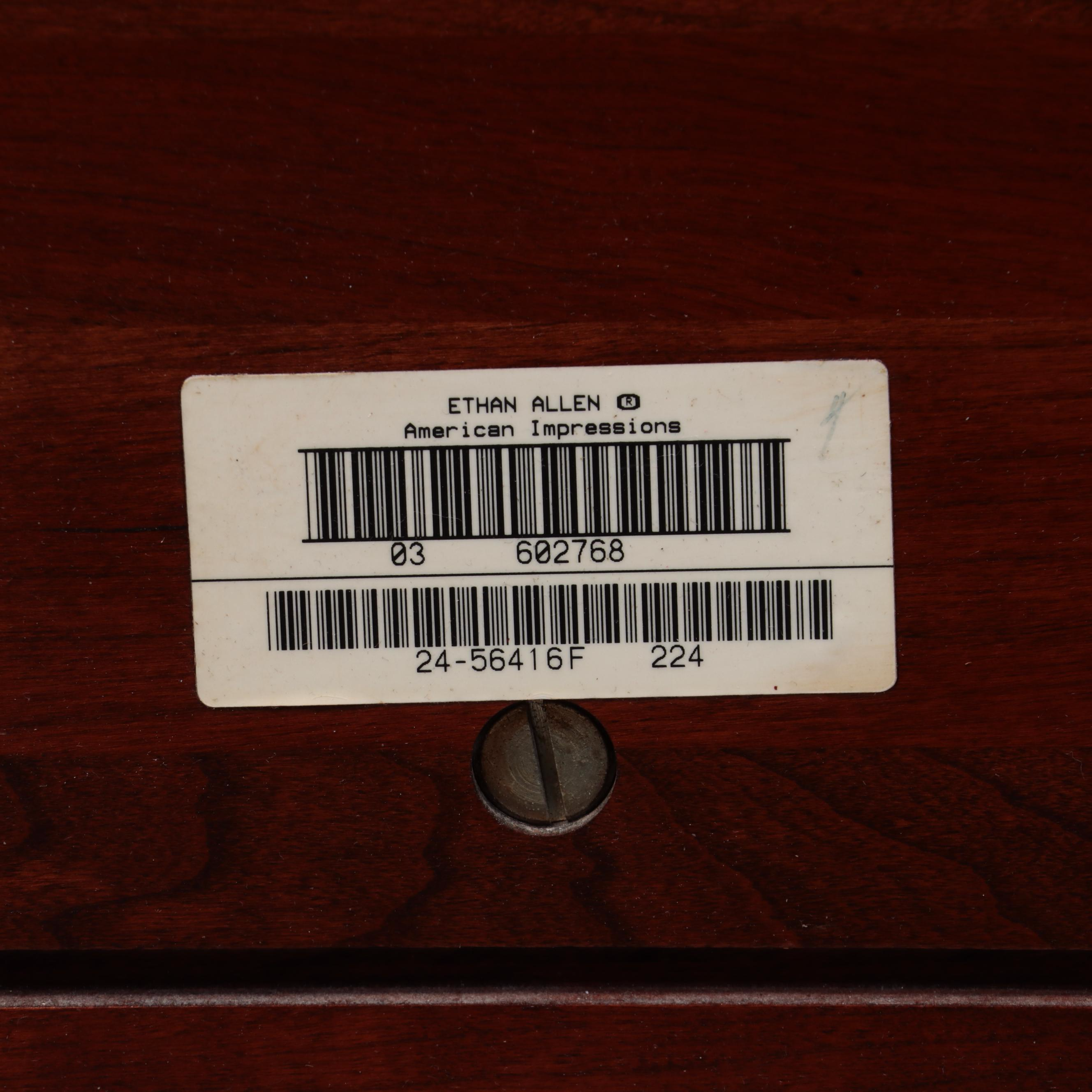 Ethan Allen Cherry American Impressions Canopy Bed with Side Tables