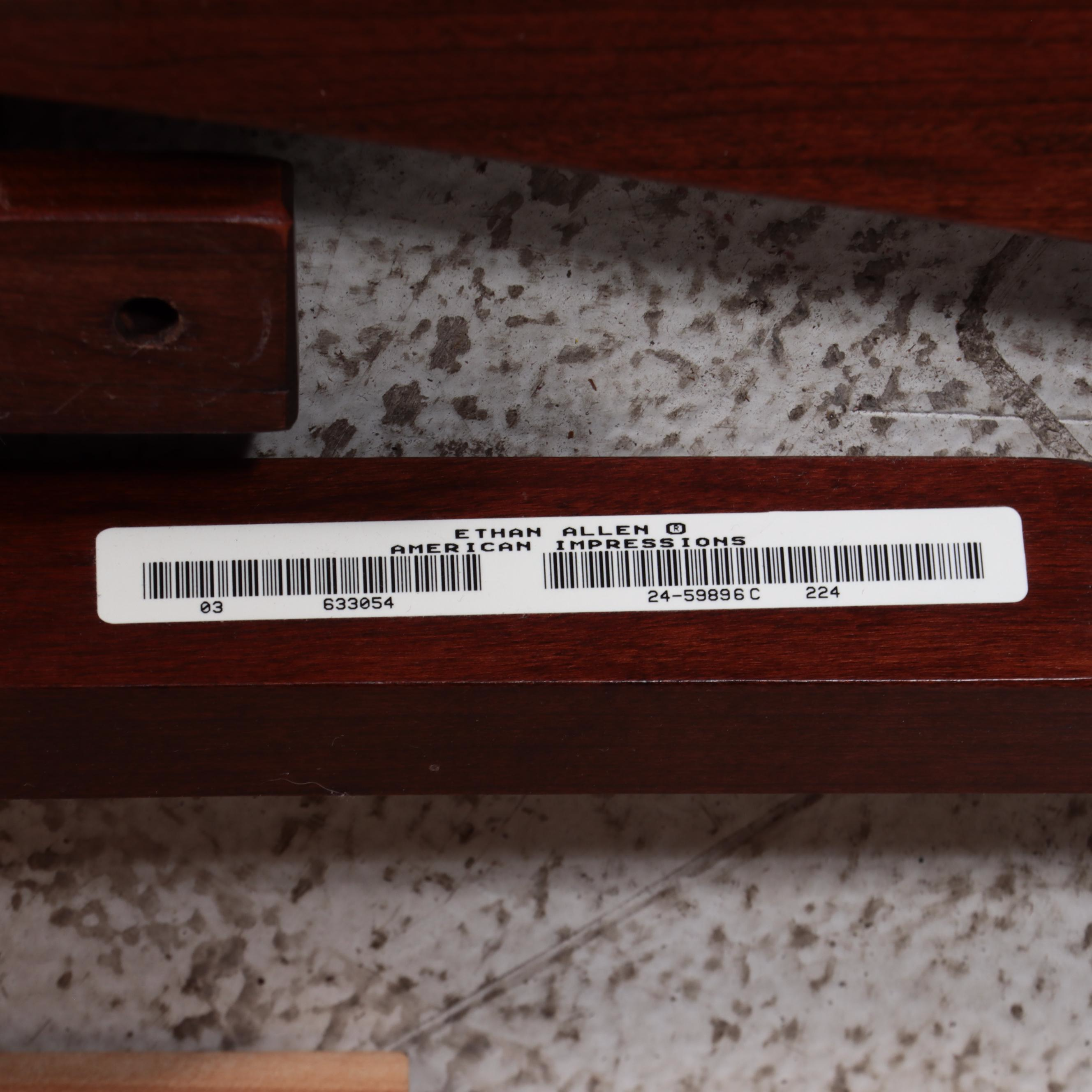 Ethan Allen Cherry American Impressions Canopy Bed with Side Tables