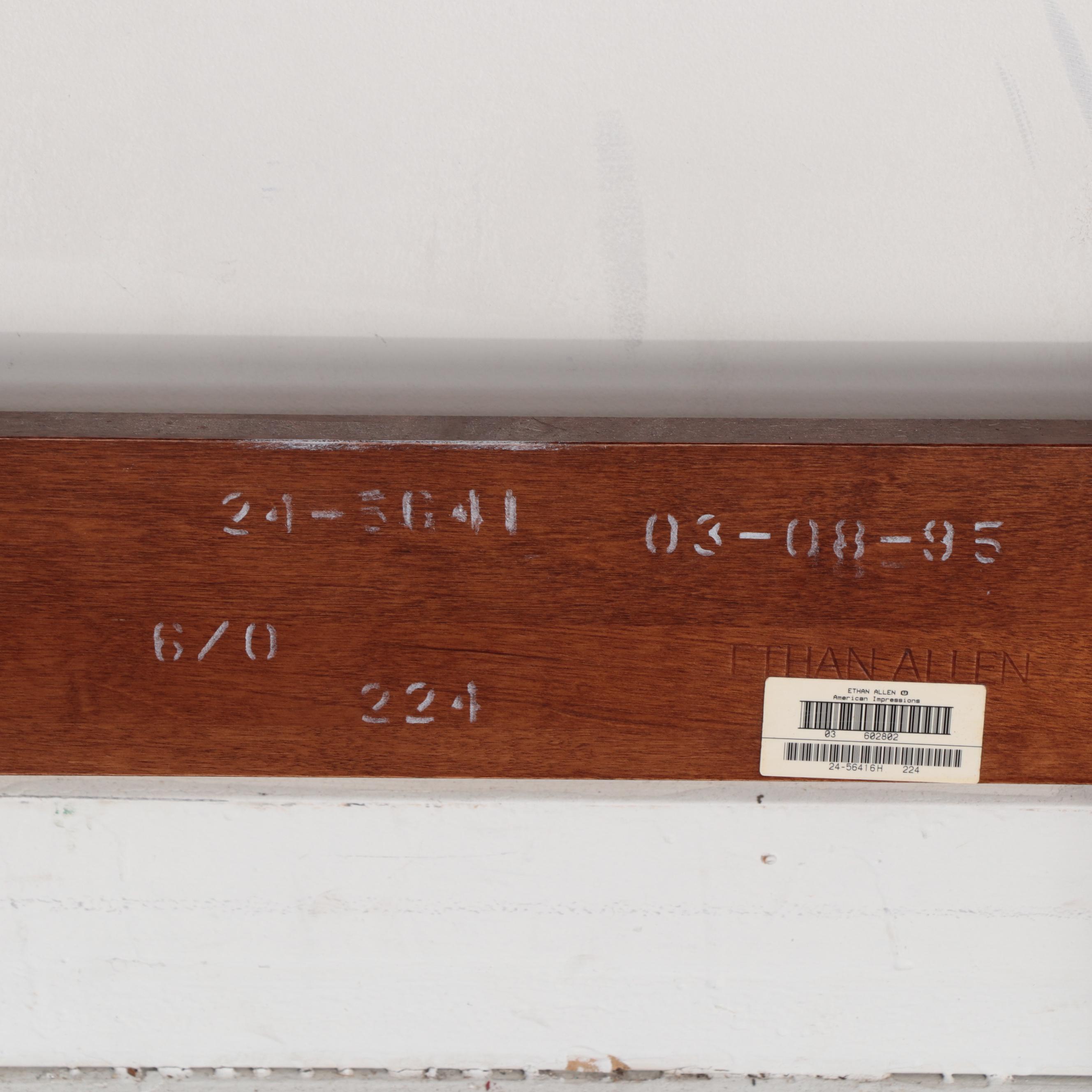 Ethan Allen Cherry American Impressions Canopy Bed with Side Tables