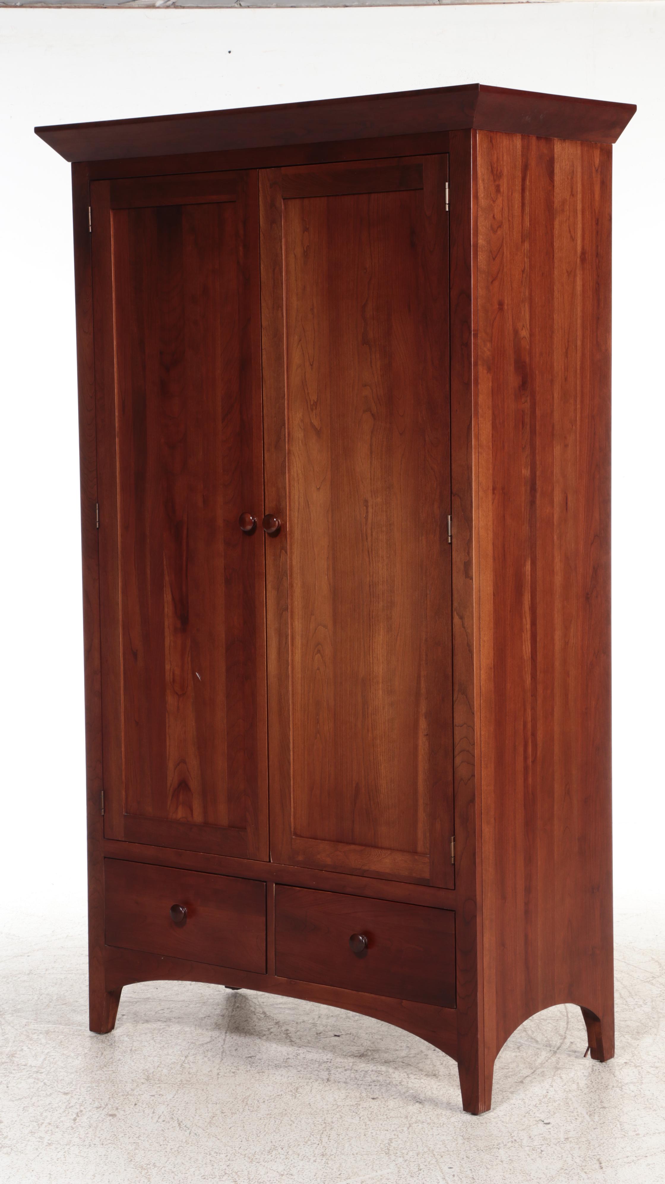 Ethan Allen "American Impressions" Cherrywood Wardrobe, Late 20th Century