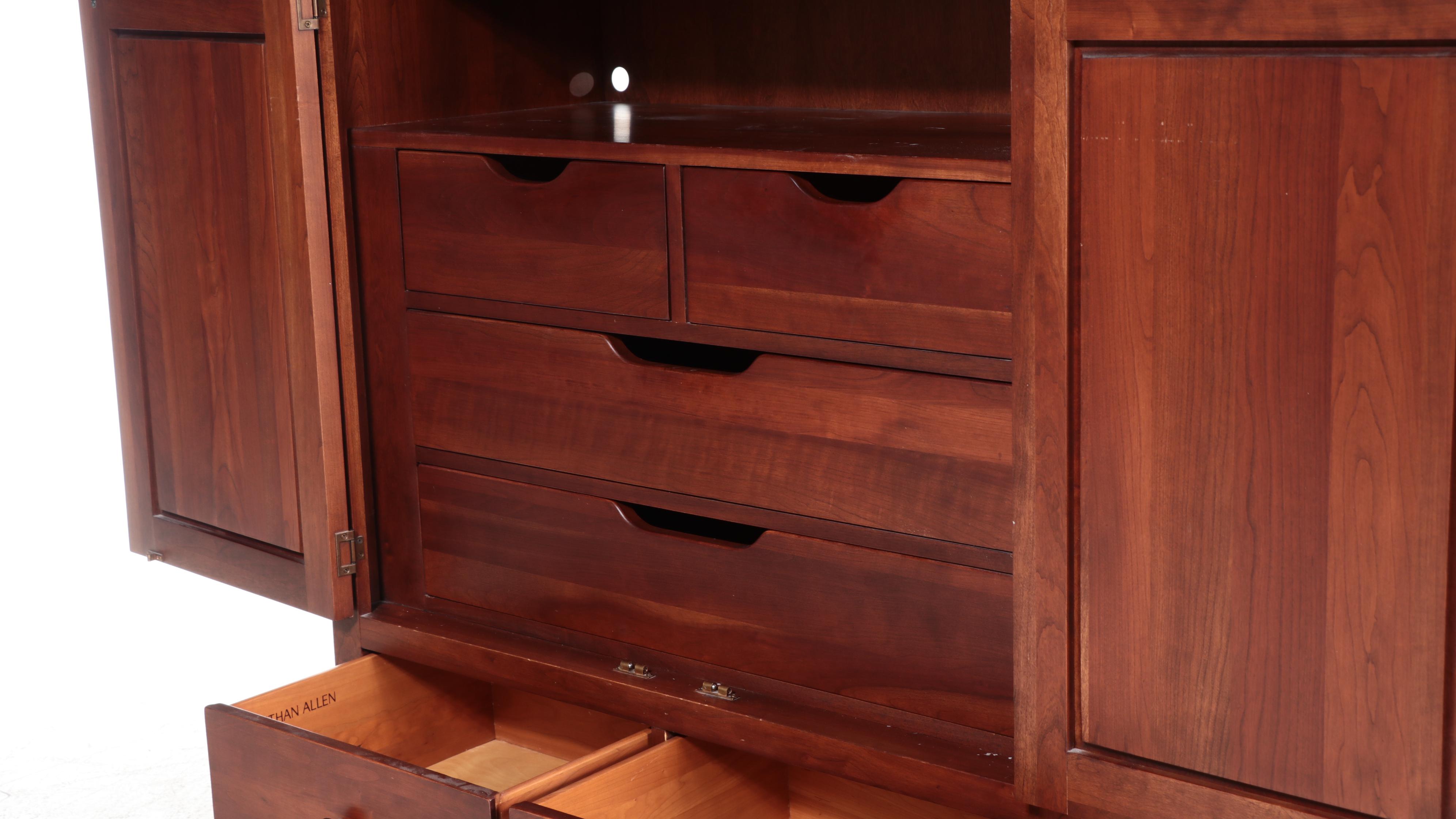 Ethan Allen "American Impressions" Cherrywood Wardrobe, Late 20th Century