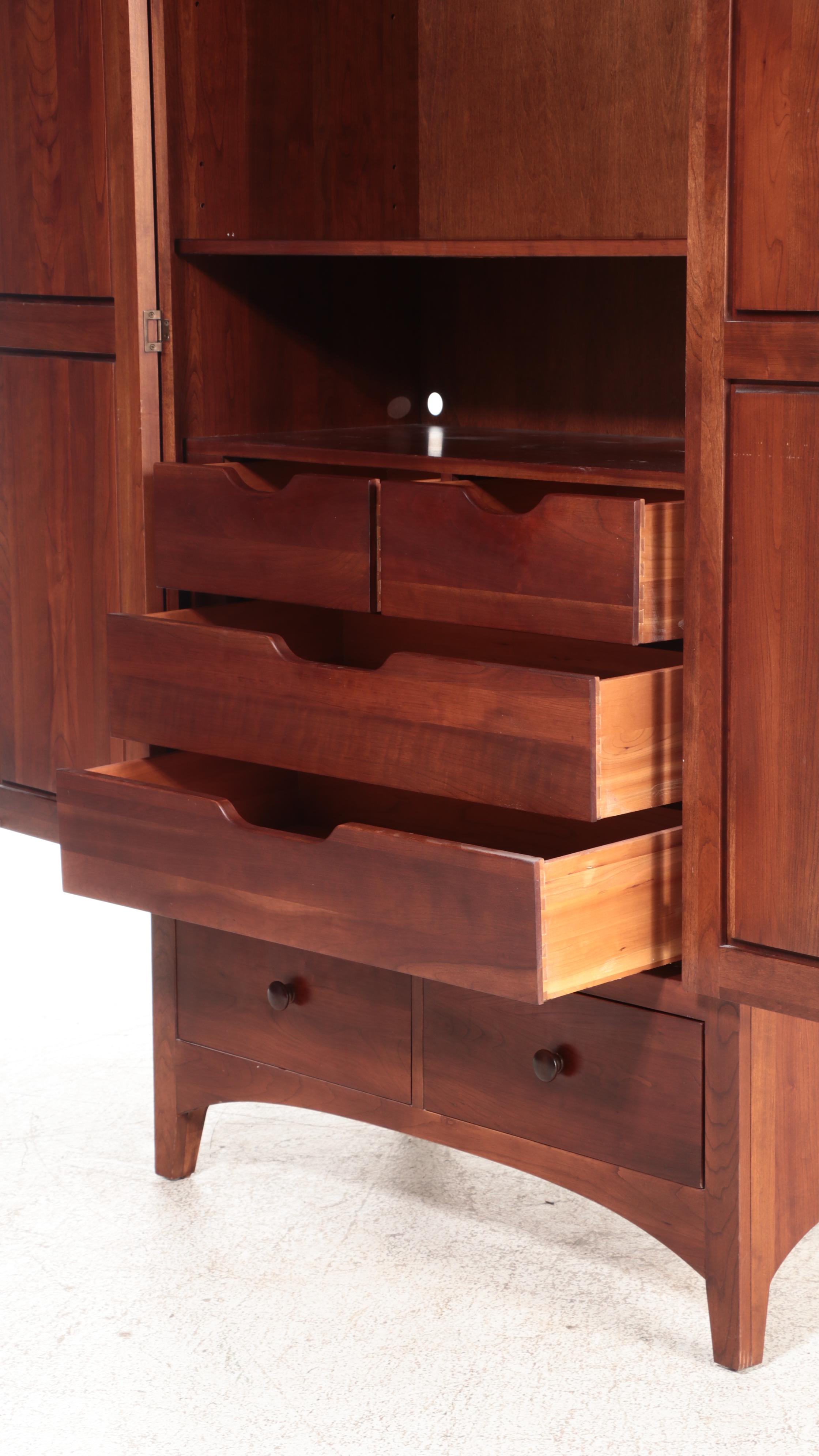 Ethan Allen "American Impressions" Cherrywood Wardrobe, Late 20th Century