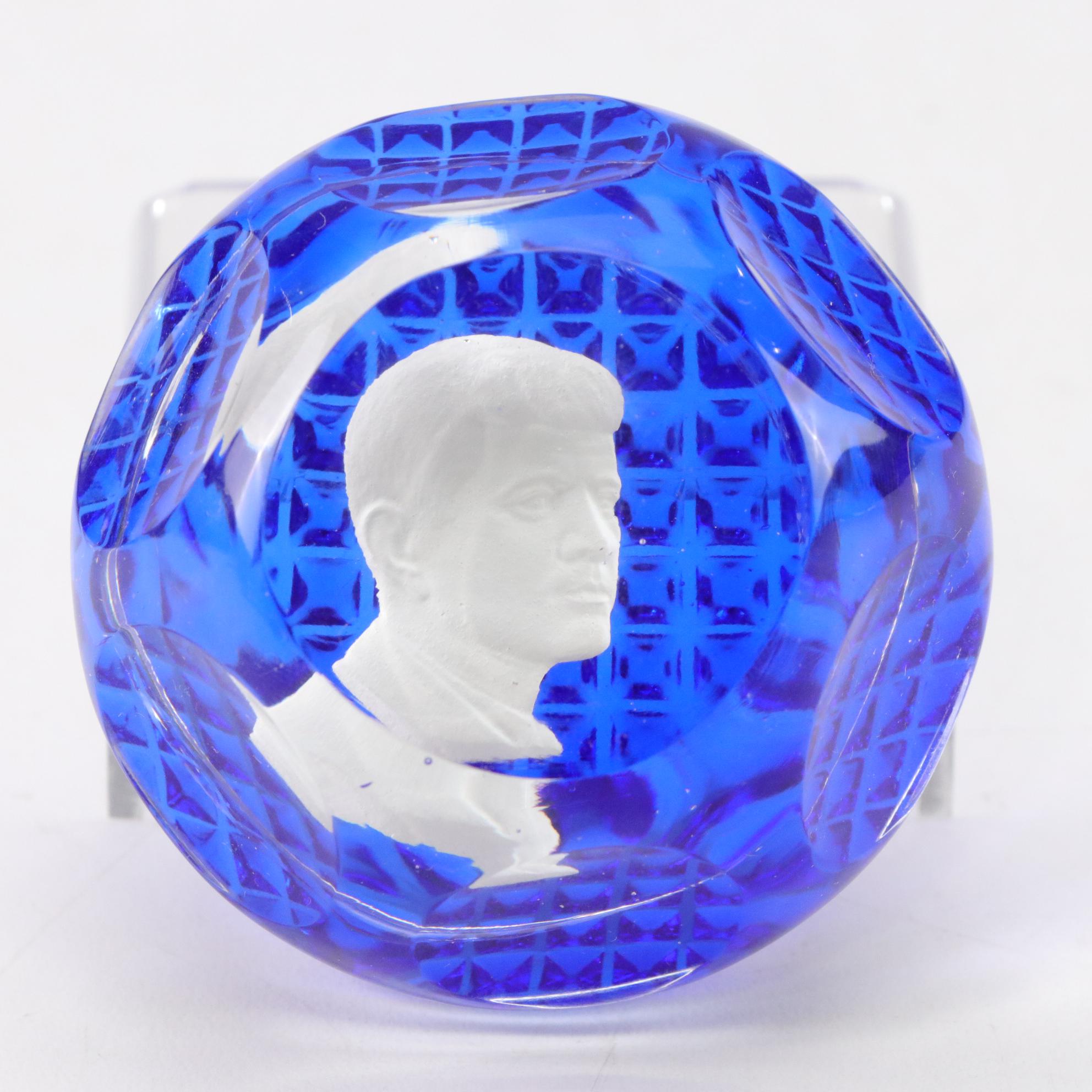 Baccarat Ltd Edition Eleanor Roosevelt Cameo Paperweight Featured in Collection
