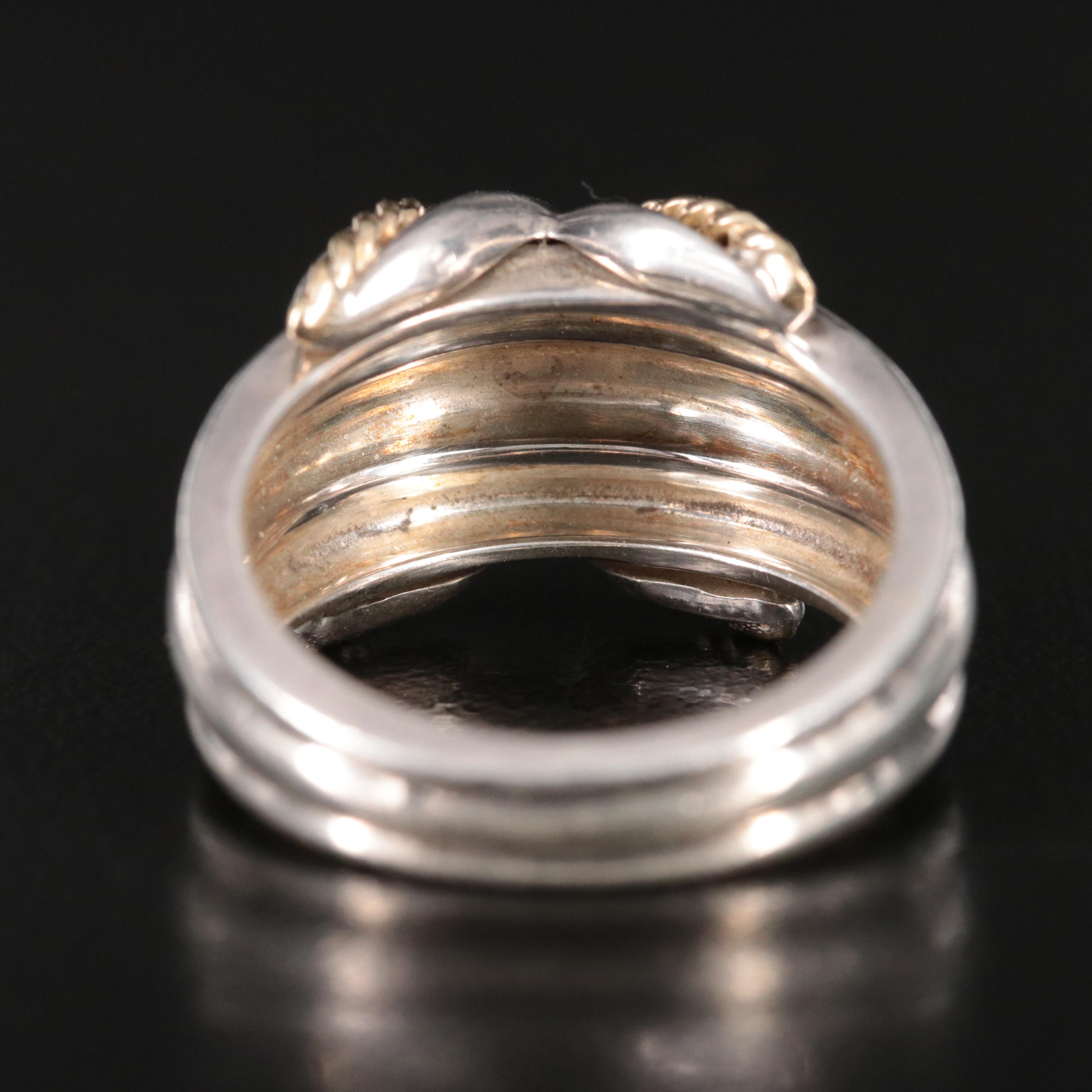 Tiffany & Co. Signature X Sterling and 18K Ring