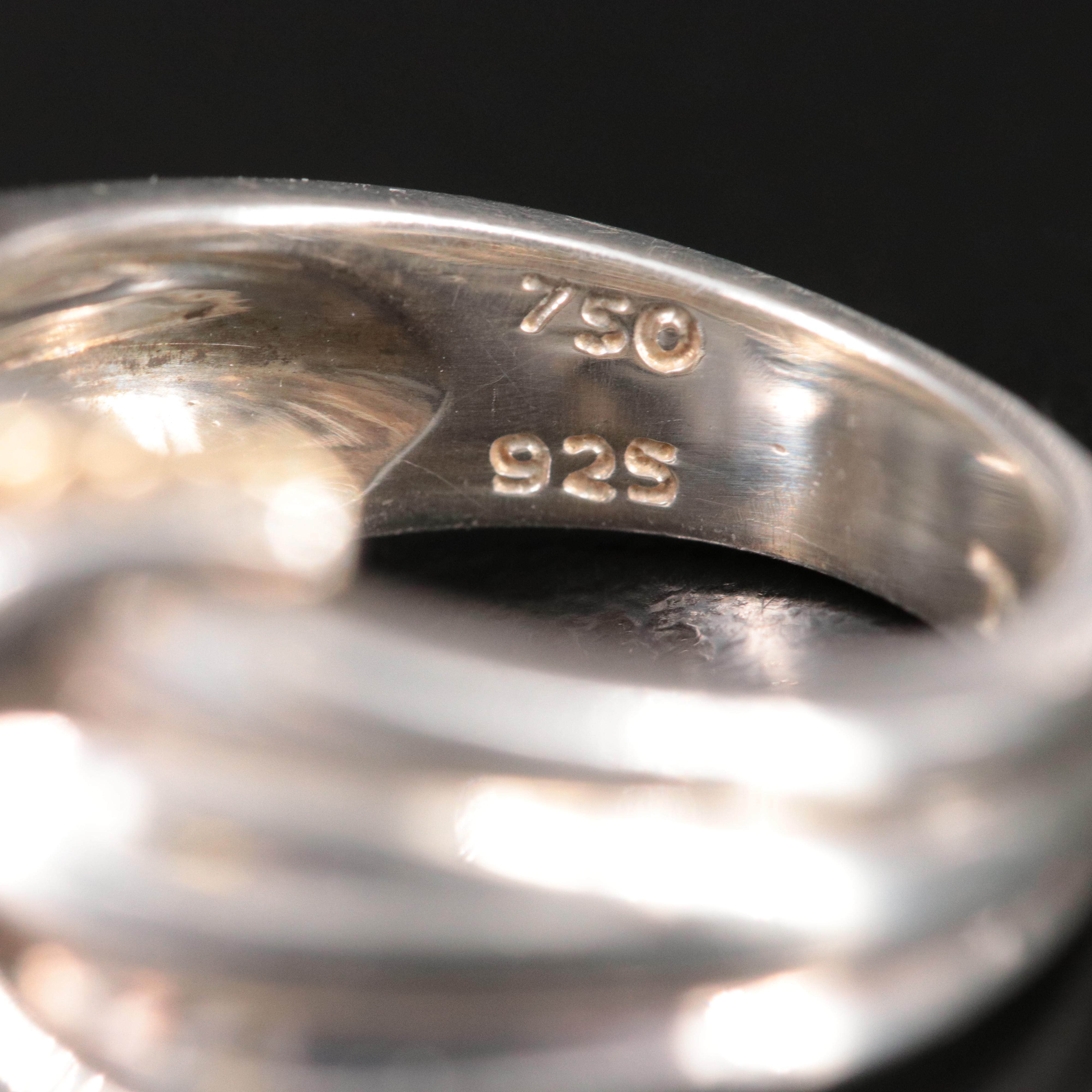Tiffany & Co. Signature X Sterling and 18K Ring