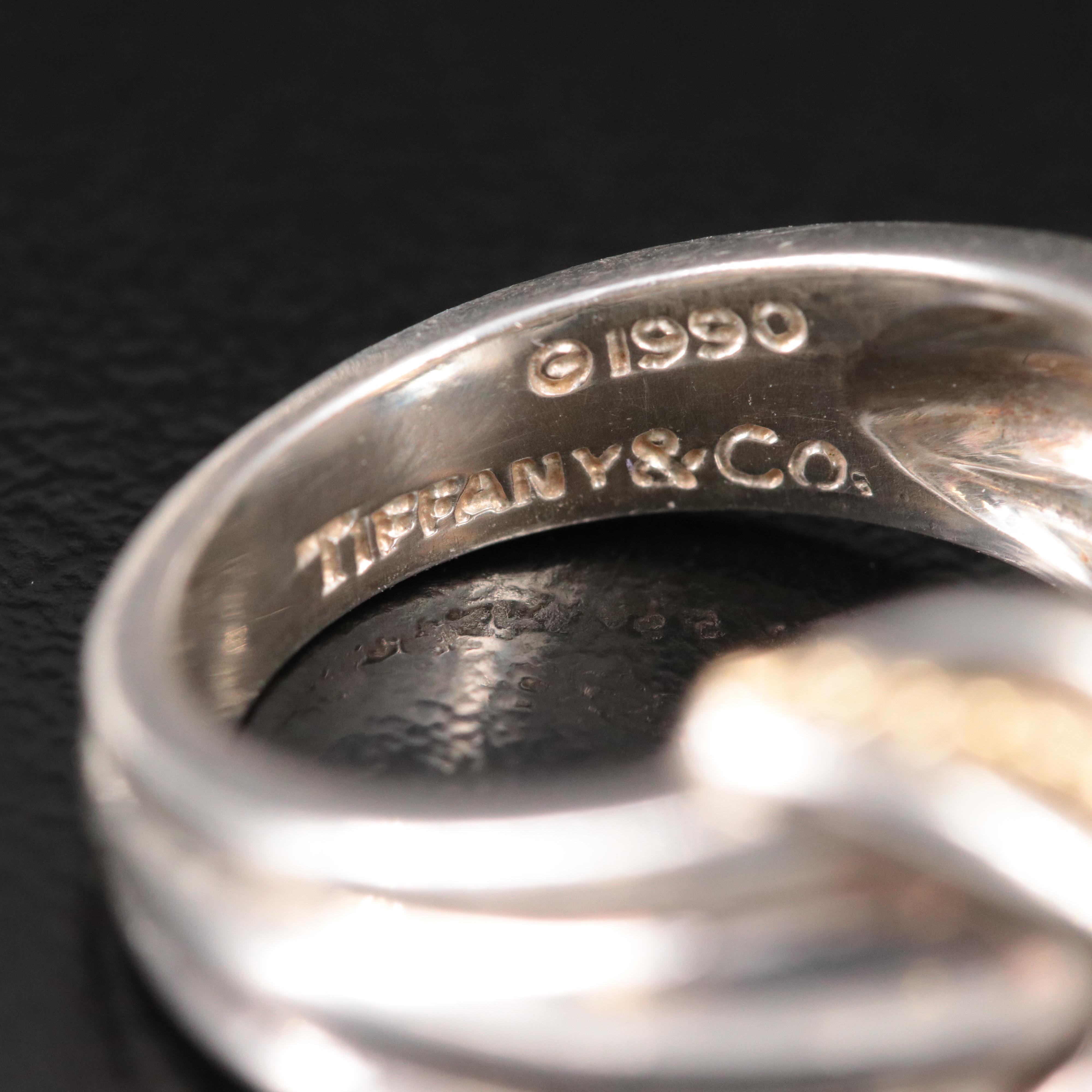 Tiffany & Co. Signature X Sterling and 18K Ring