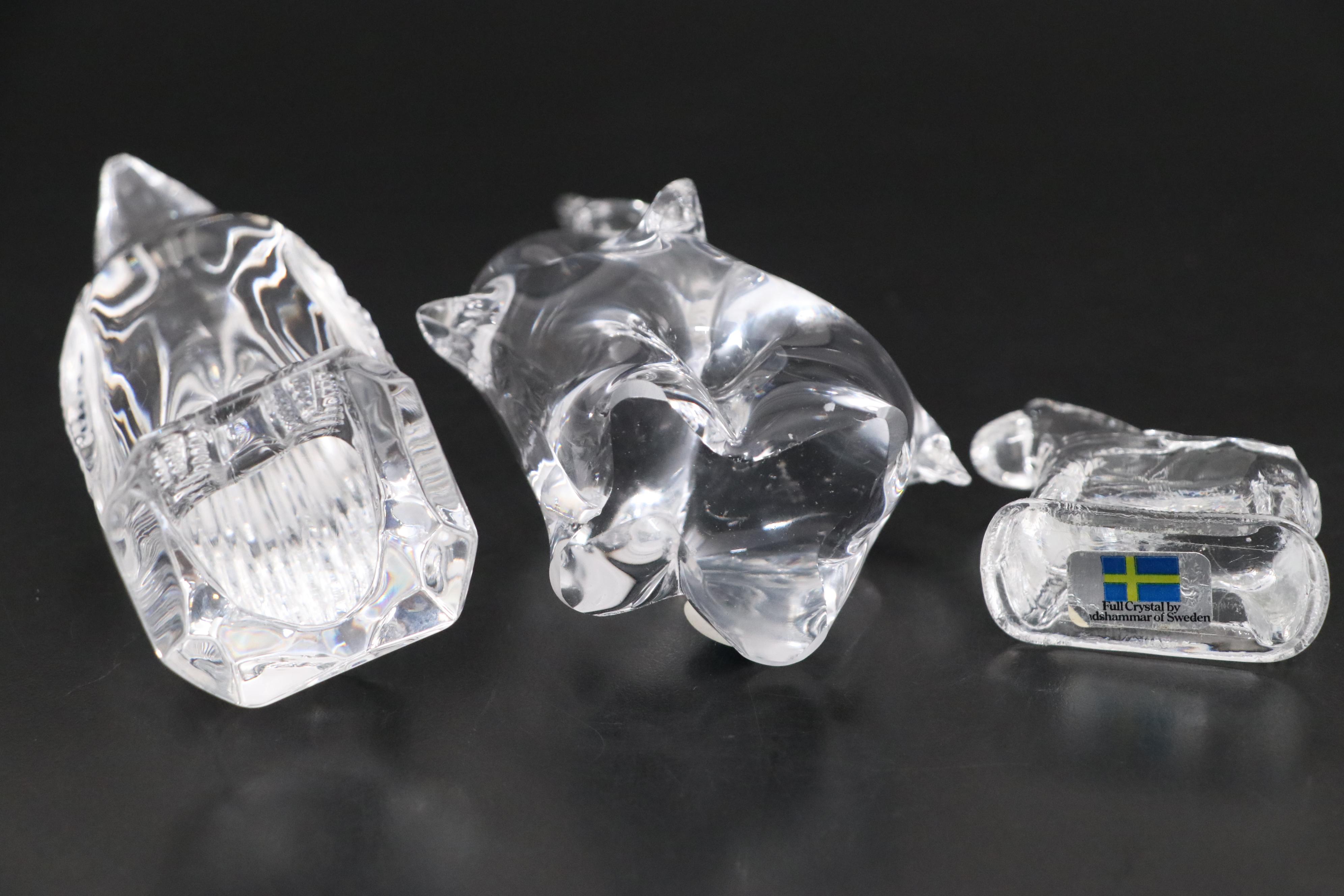 Waterford Crystal "Penguin" Figurine and More Crystal Animal Figurines