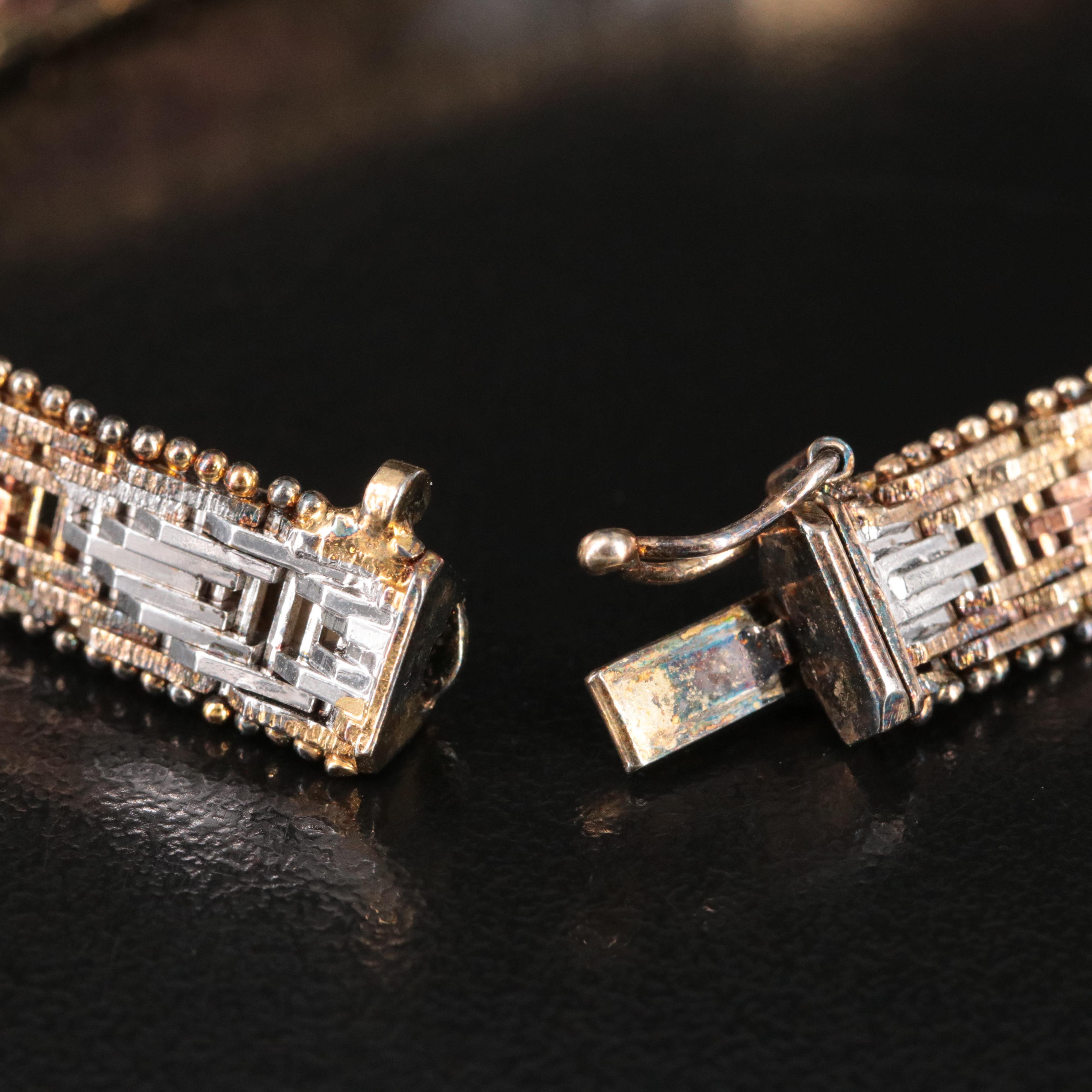 Italian Milor Sterling Riccio Bracelet