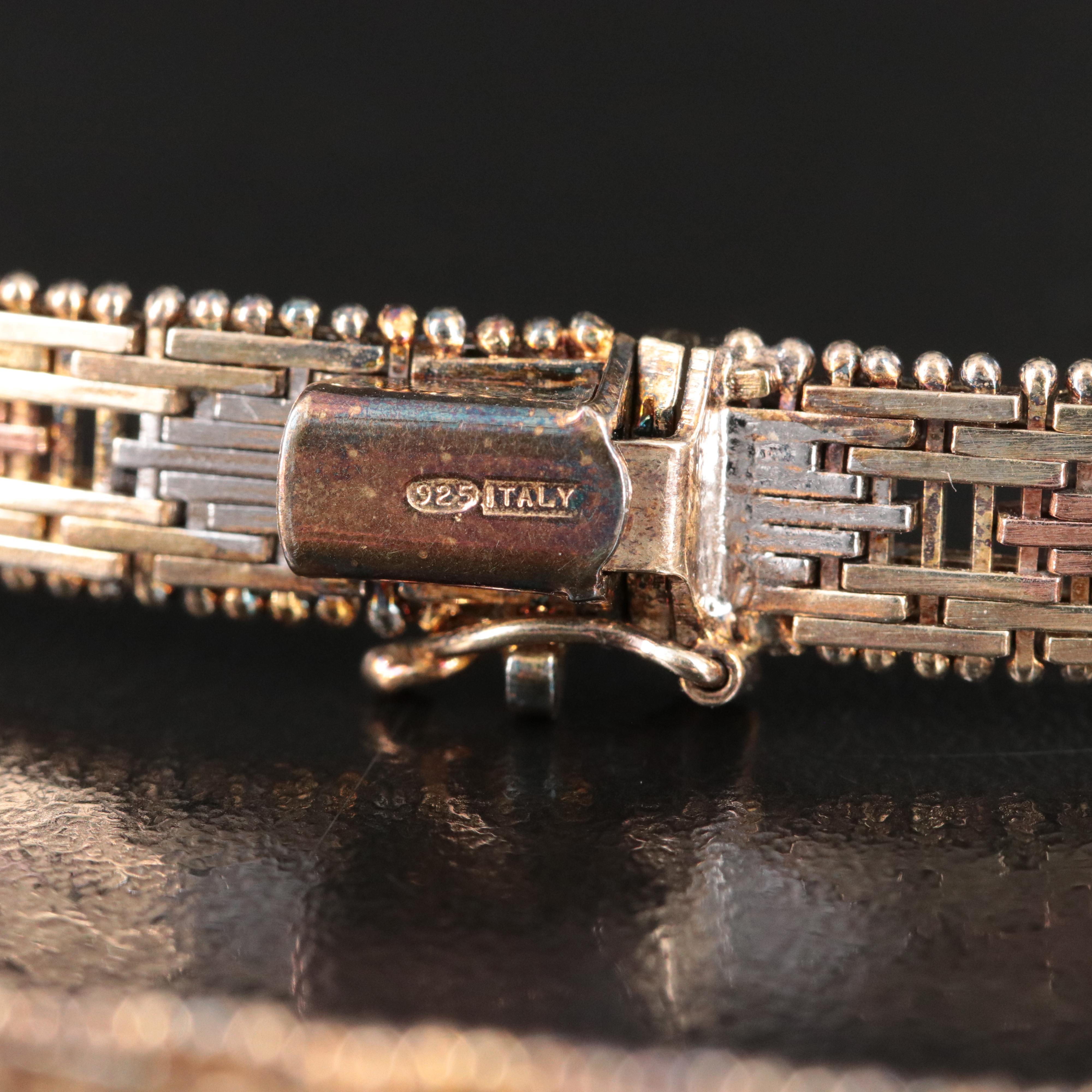 Italian Milor Sterling Riccio Bracelet