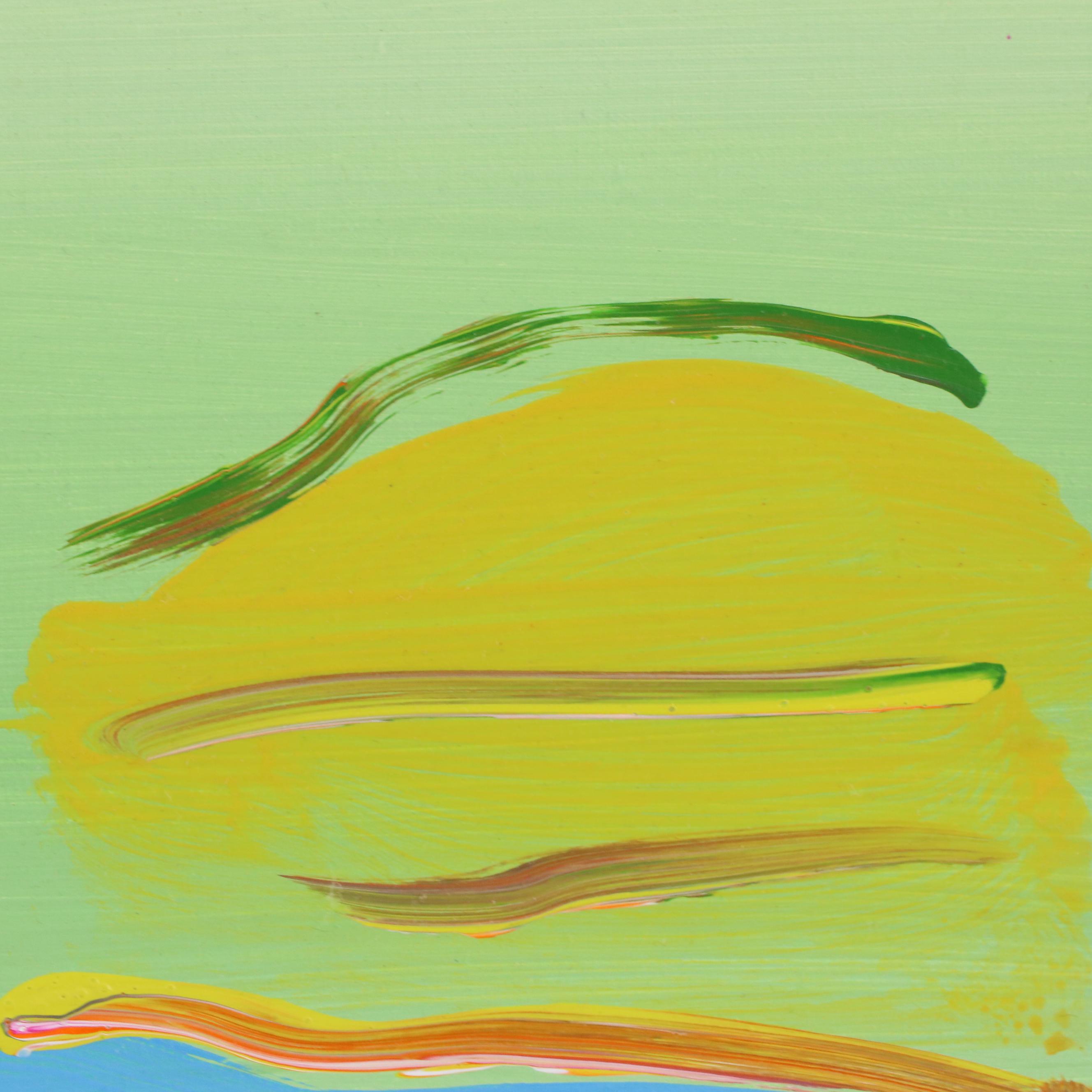 Peter Max Psychedelic Acrylic Painting "Two Sages Looking at Sunrise V," 2014